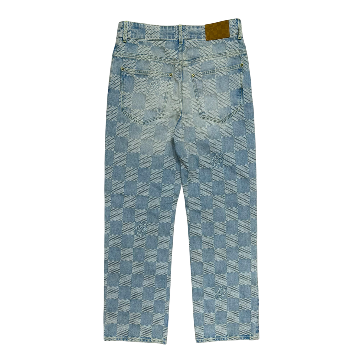 Damier Denim Skate Pants Indigo