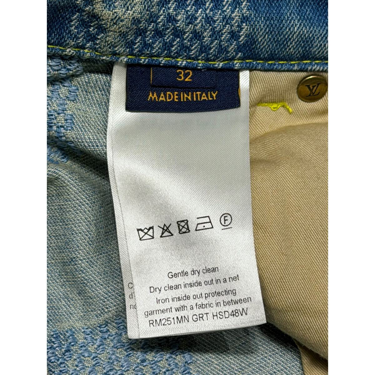 Damier Denim Skate Pants Indigo
