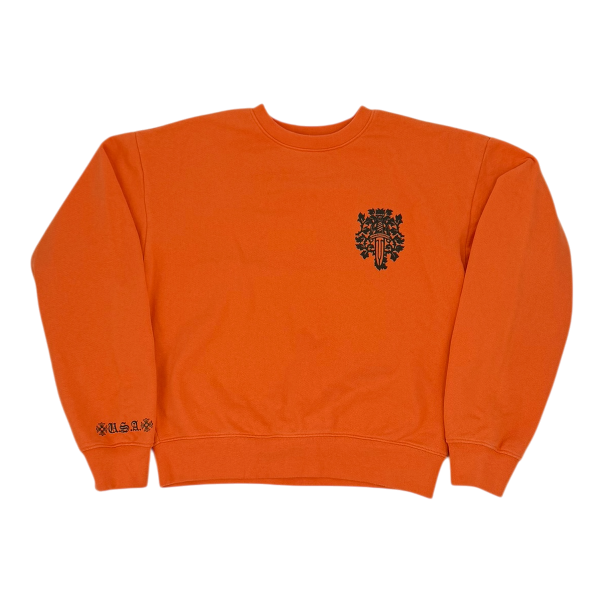 Vine Dagger Crewneck Sweatshirt 'Orange/Black'