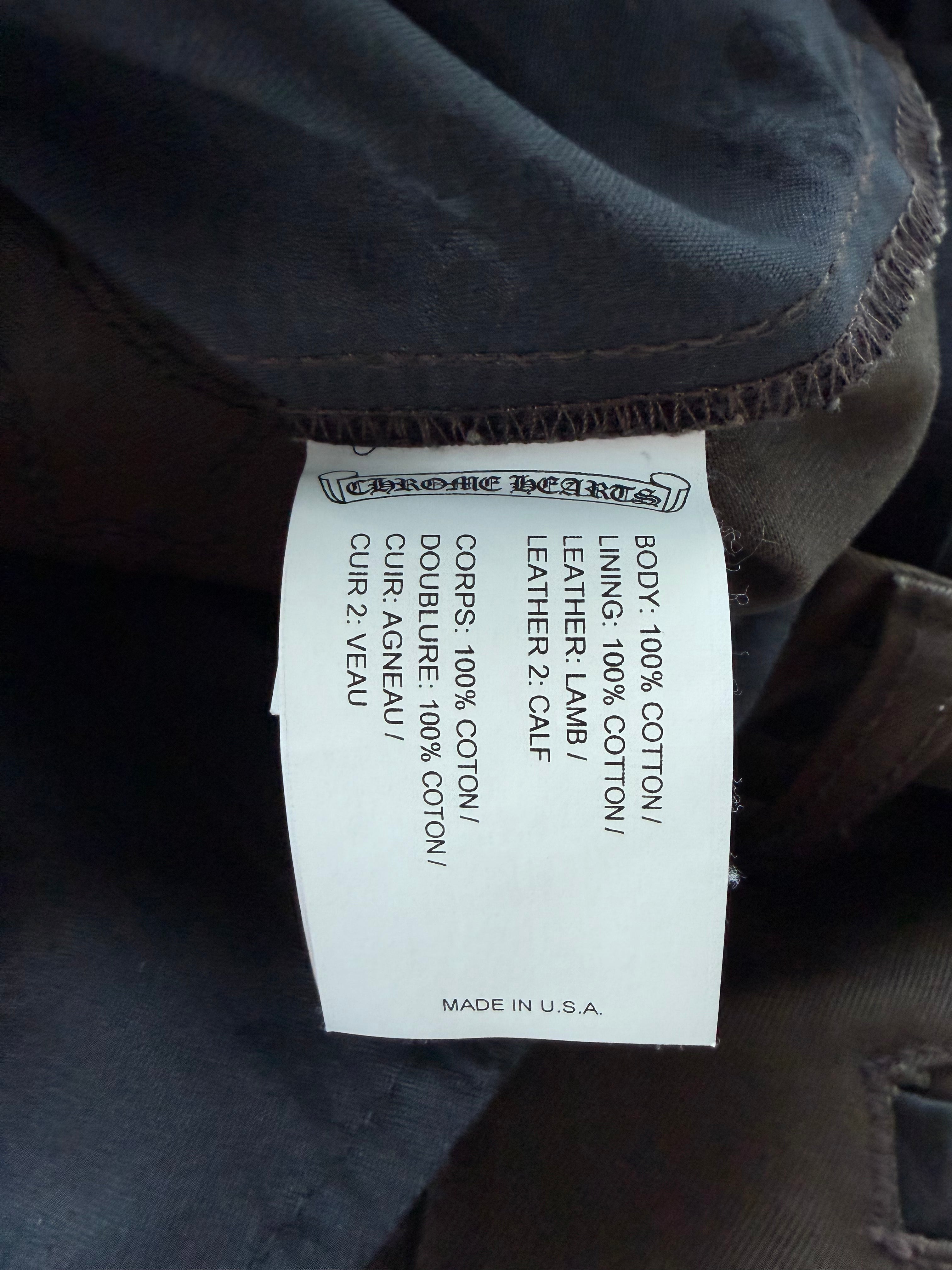 Brown Cheetah Cross Patch Chino Pants