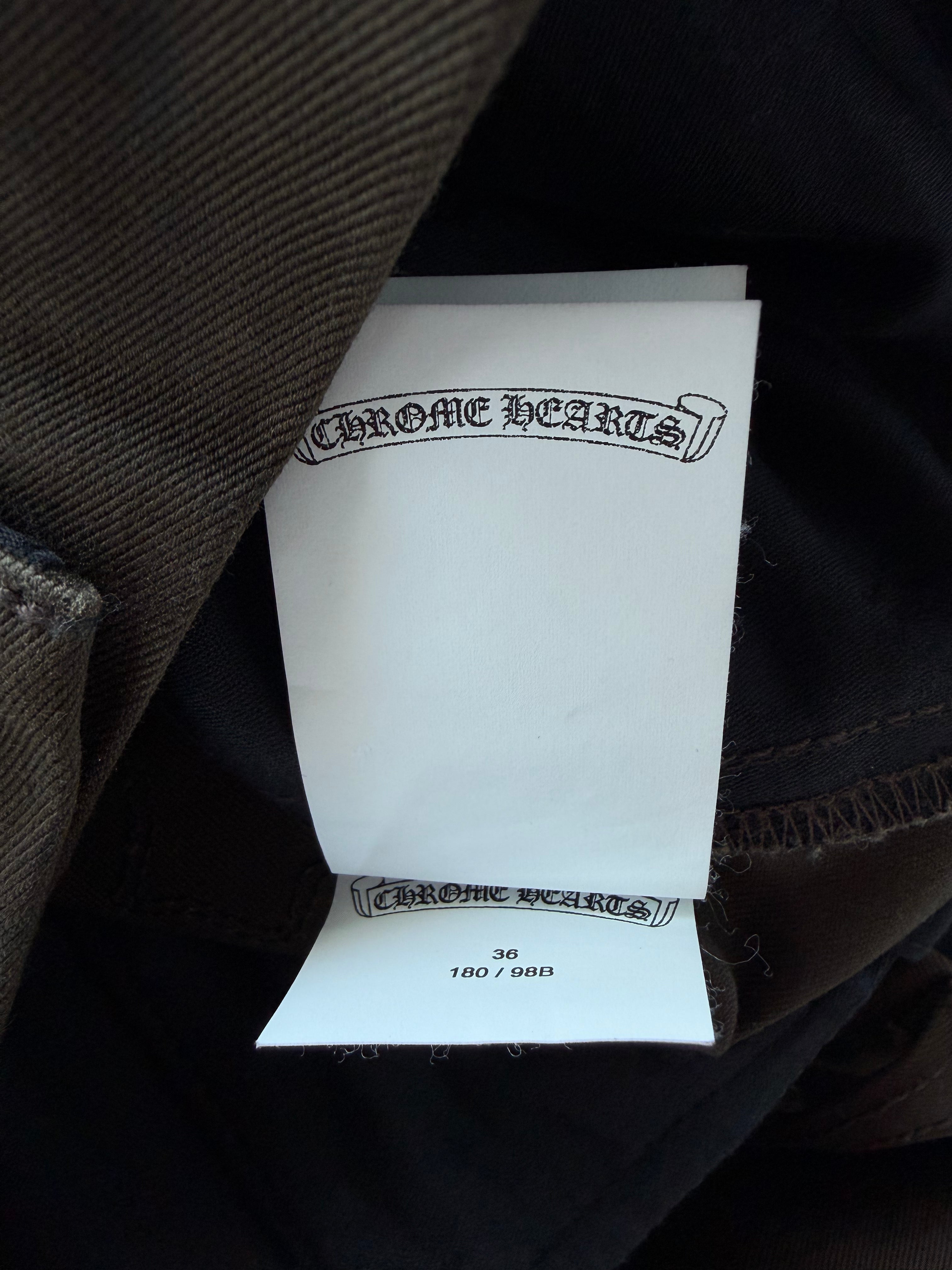 Brown Cheetah Cross Patch Chino Pants