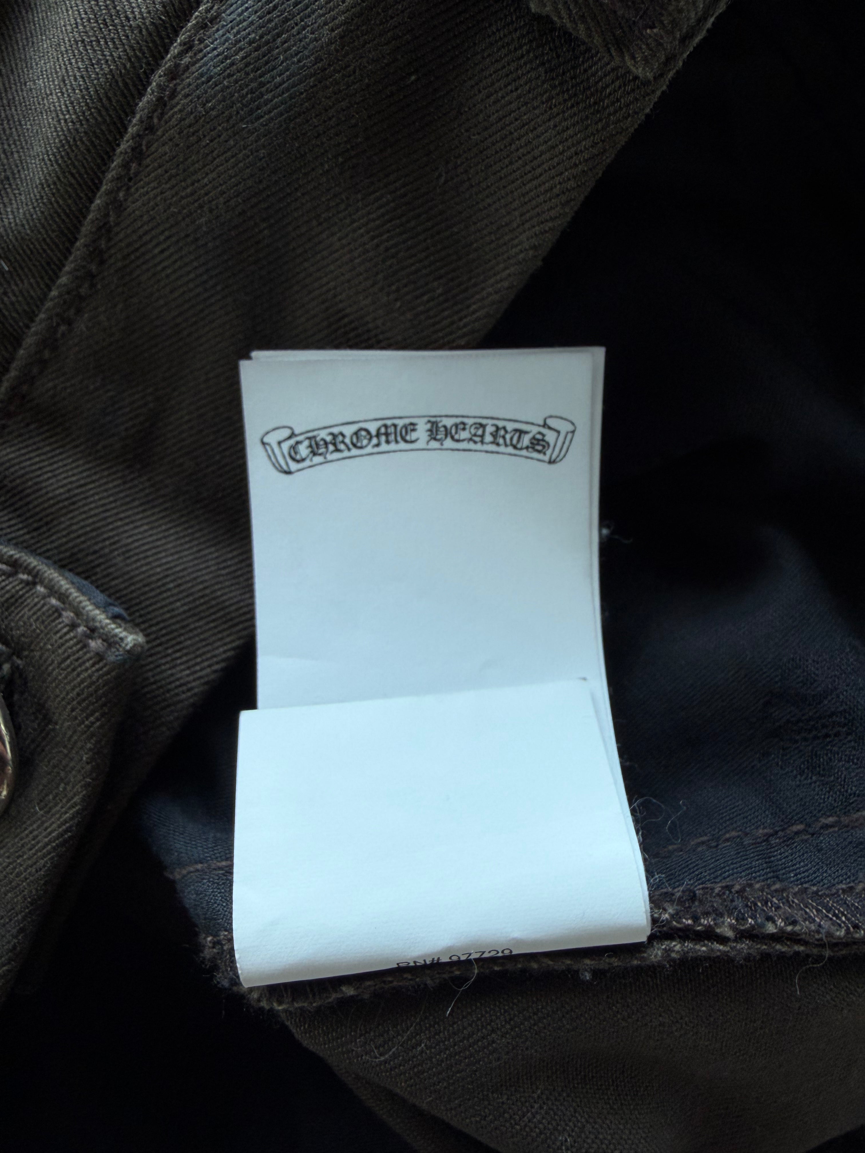 Brown Cheetah Cross Patch Chino Pants