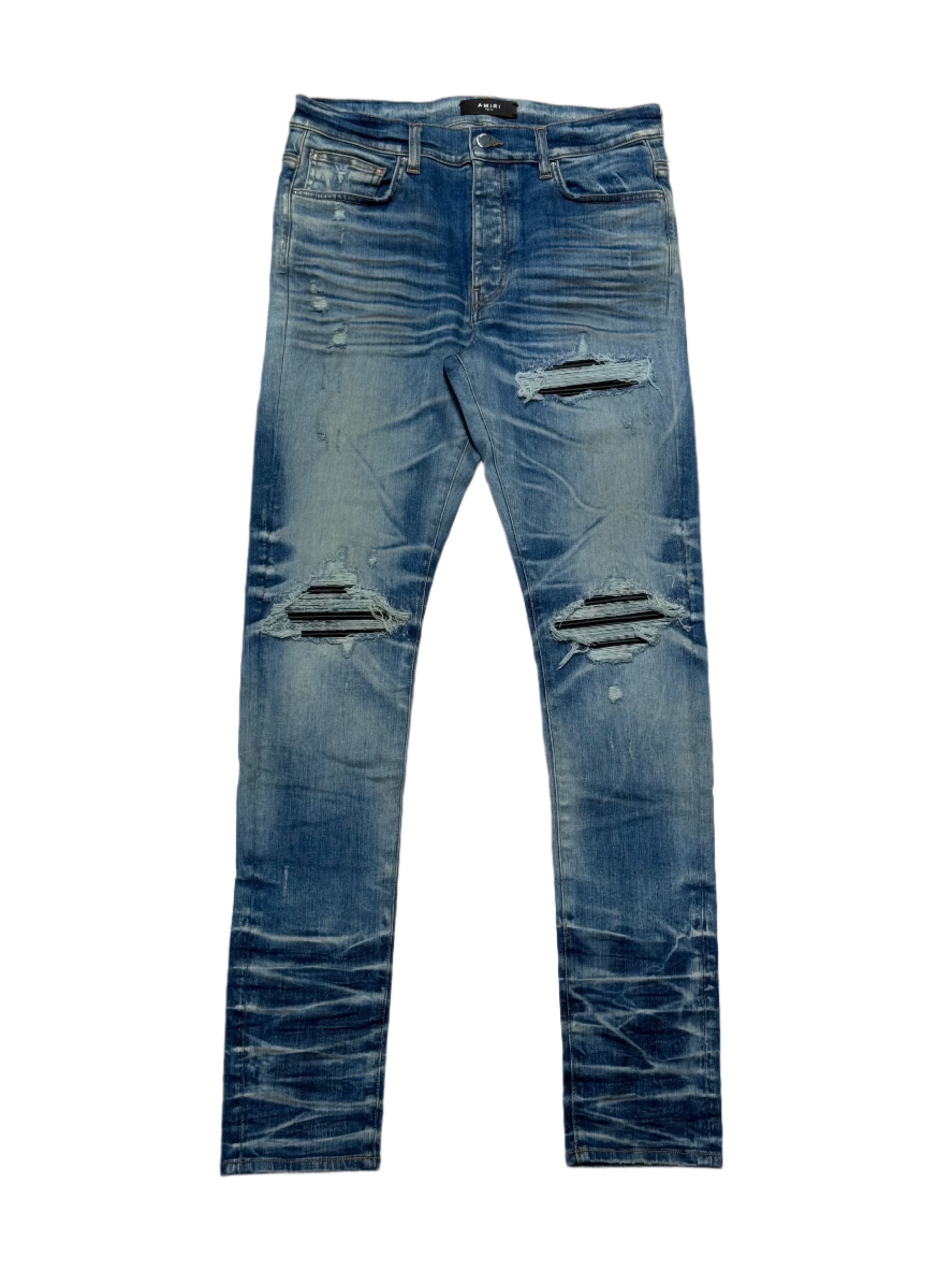 Honeycomb Bleach Indigo MX1 Distressed Jeans