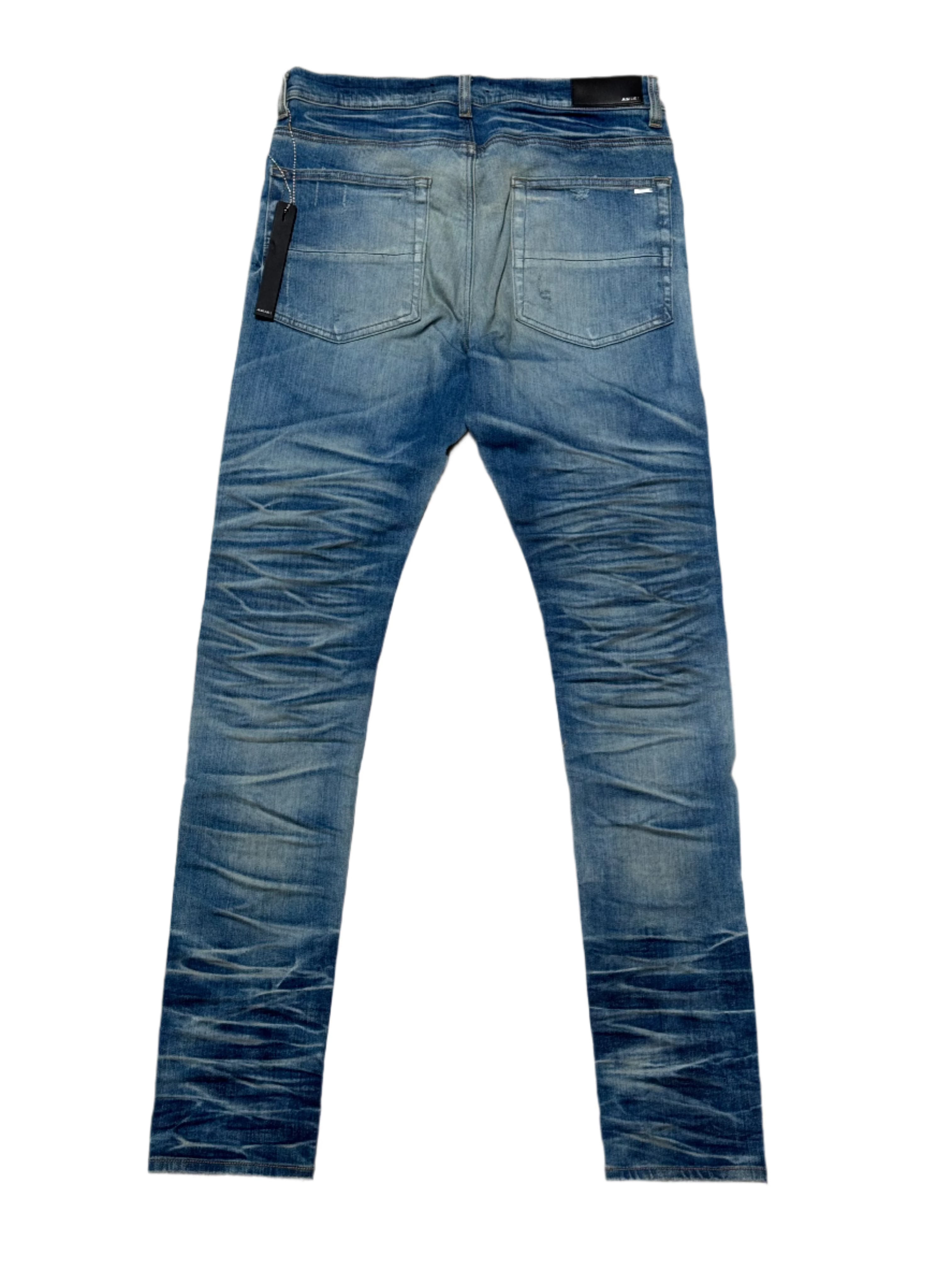 Honeycomb Bleach Indigo MX1 Distressed Jeans
