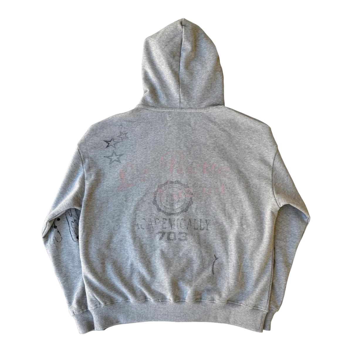 Grey Varsity Artist Zip Up