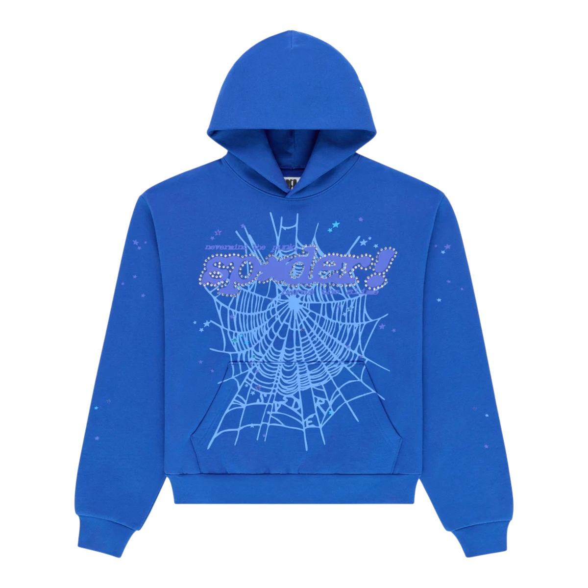 Blue Rhinestone Punk V2 Hoodie