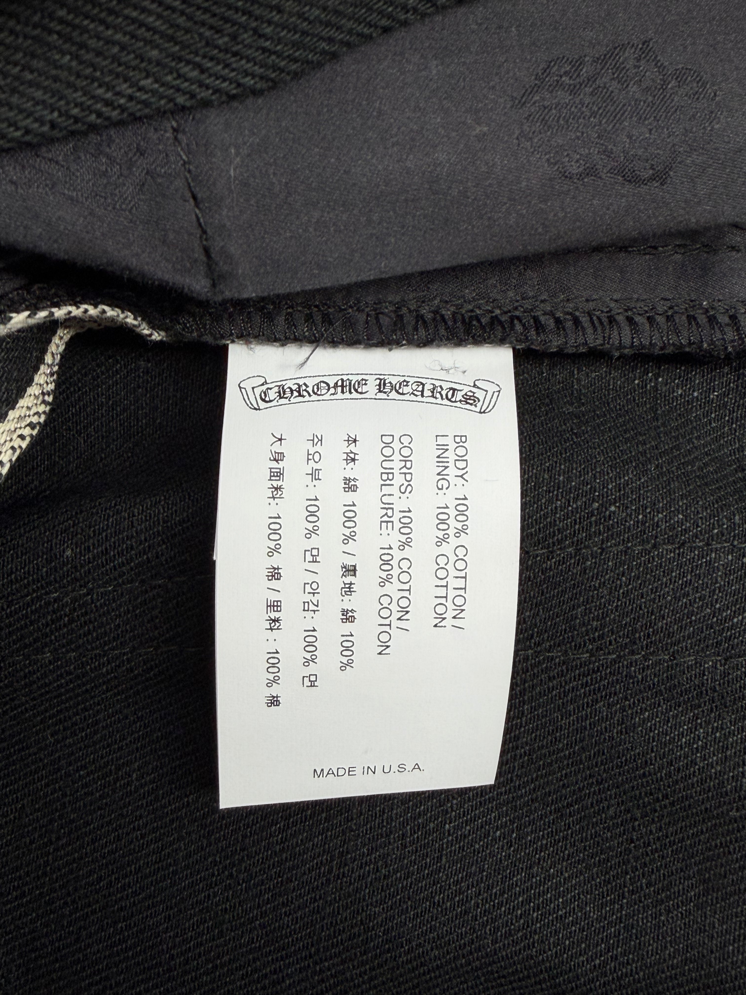 Black Fleur Knee Denim