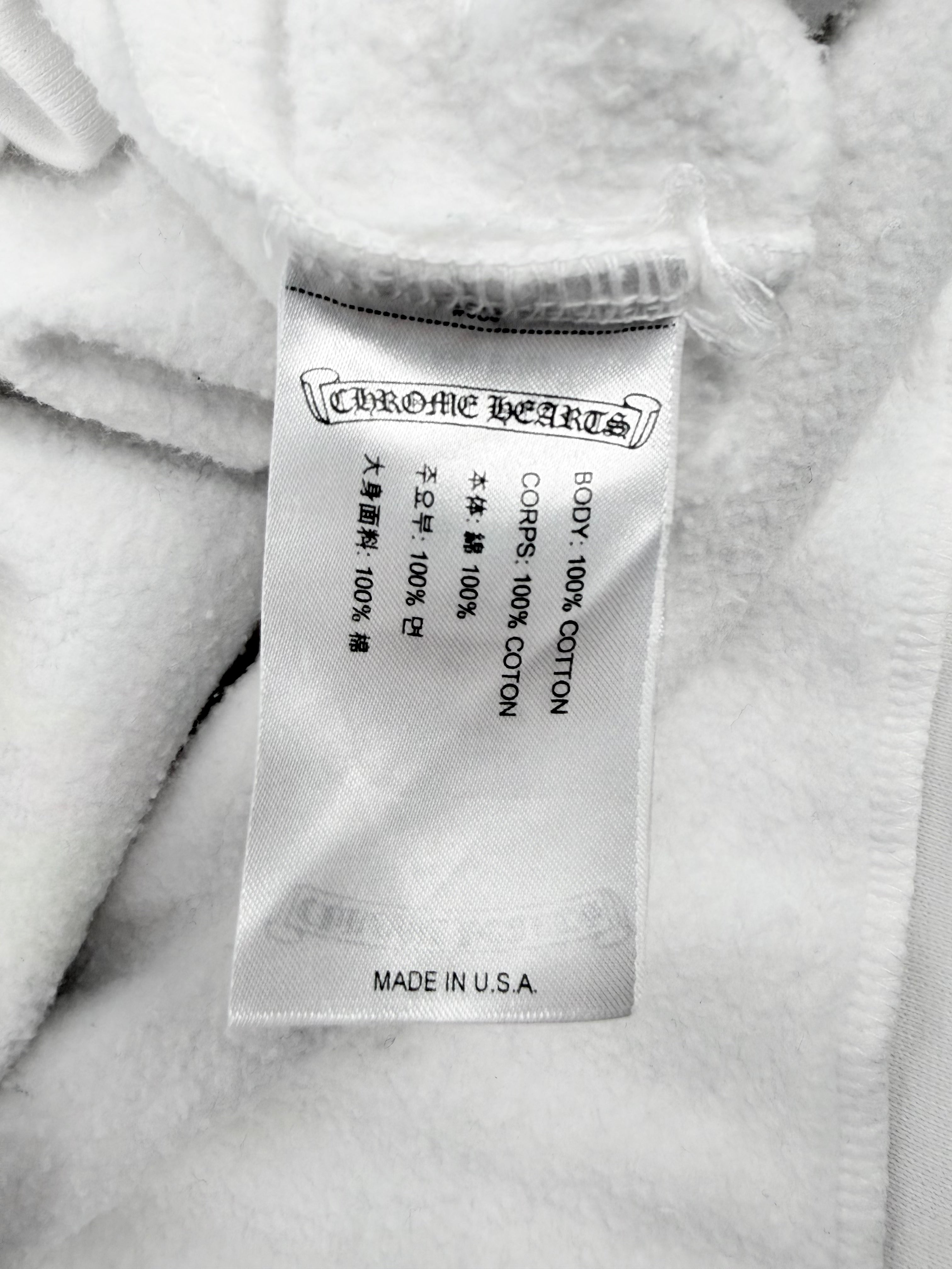 Multi Color Cross Hoodie White