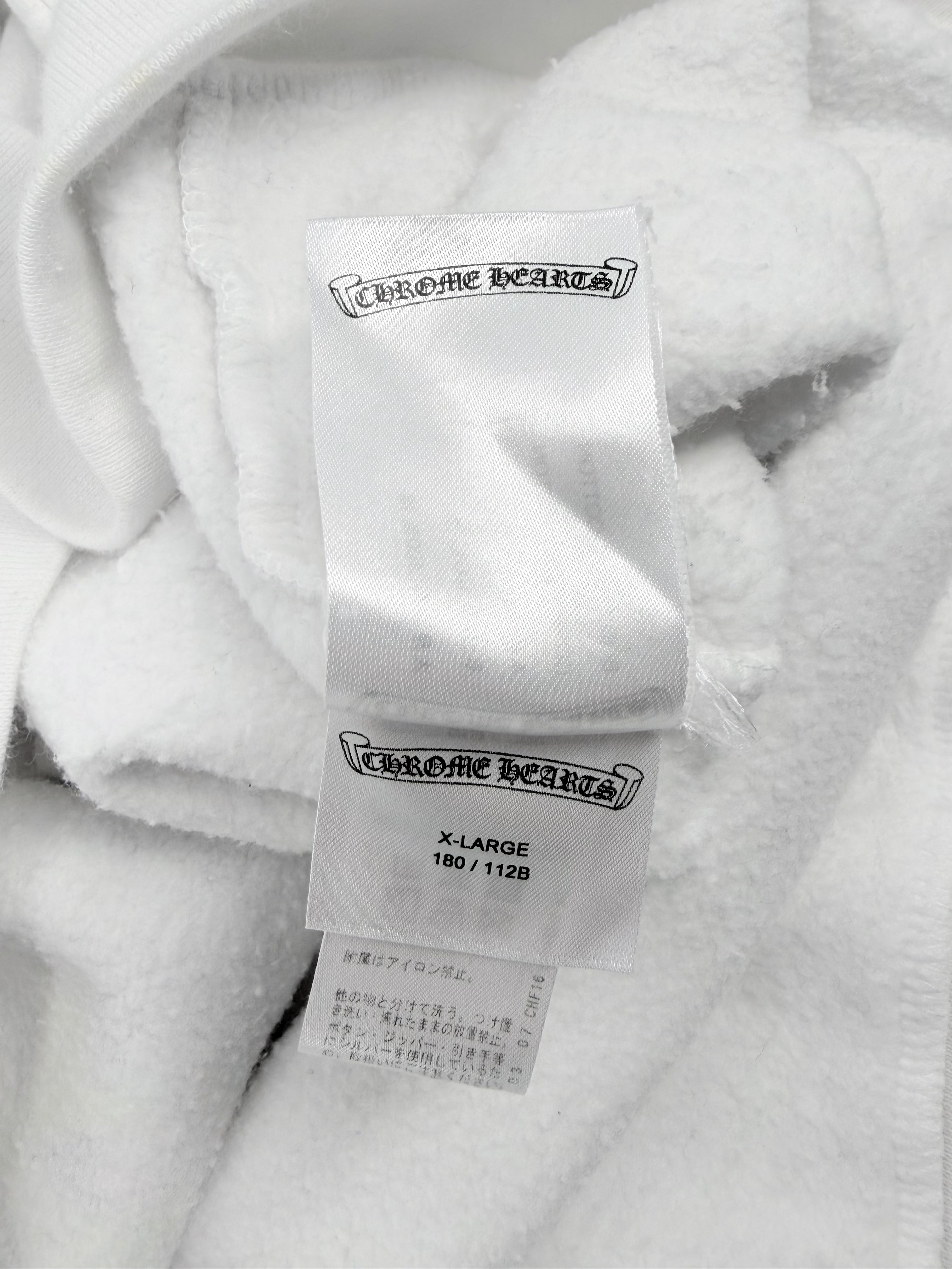 Multi Color Cross Hoodie White
