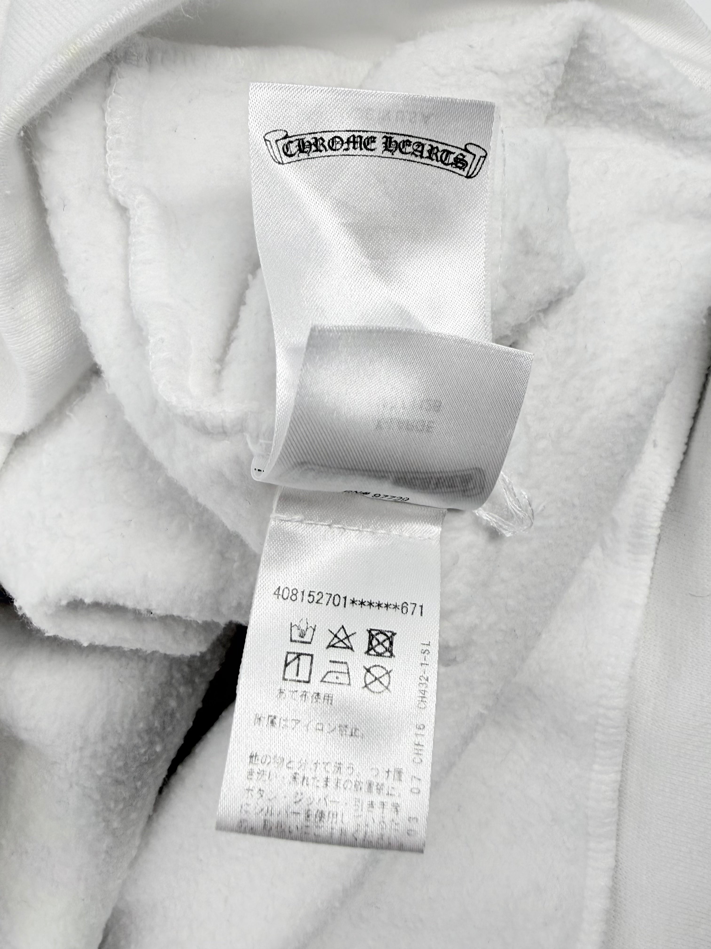 Multi Color Cross Hoodie White