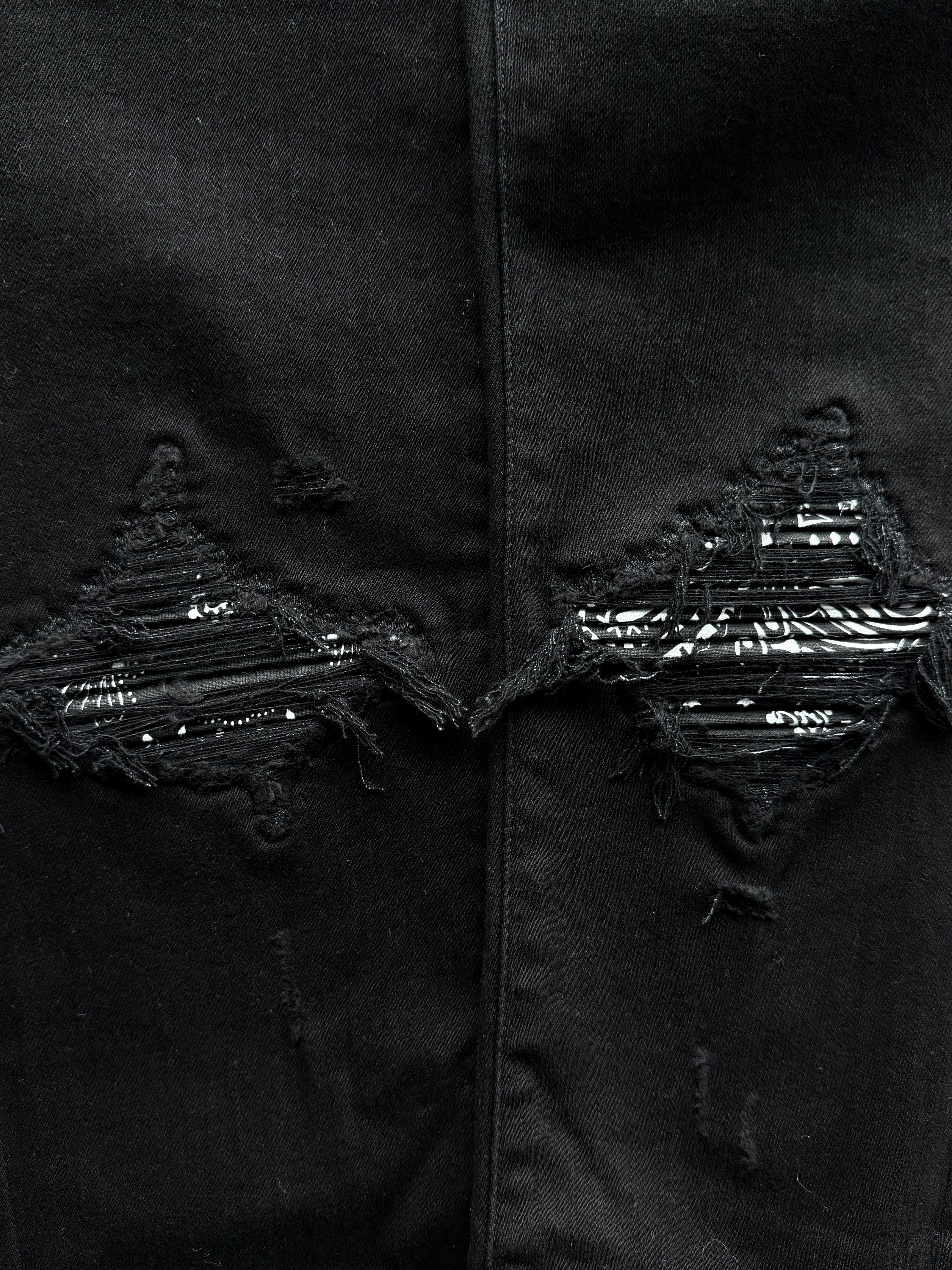 MX1 Black & White Bandana Jean Black