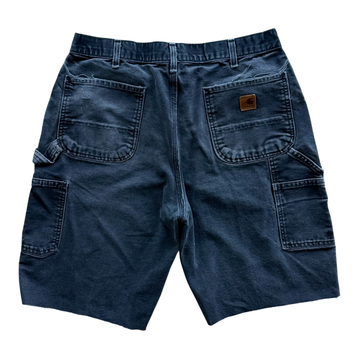 Multi Patch Black Carpenter Shorts