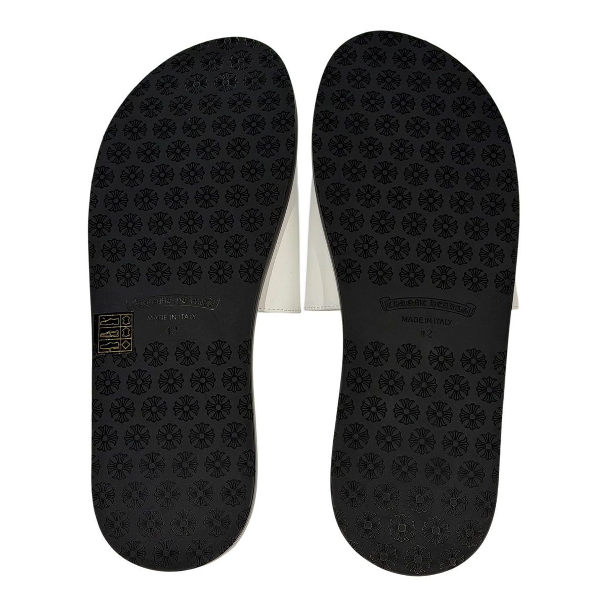 Cross Patch White Sandals