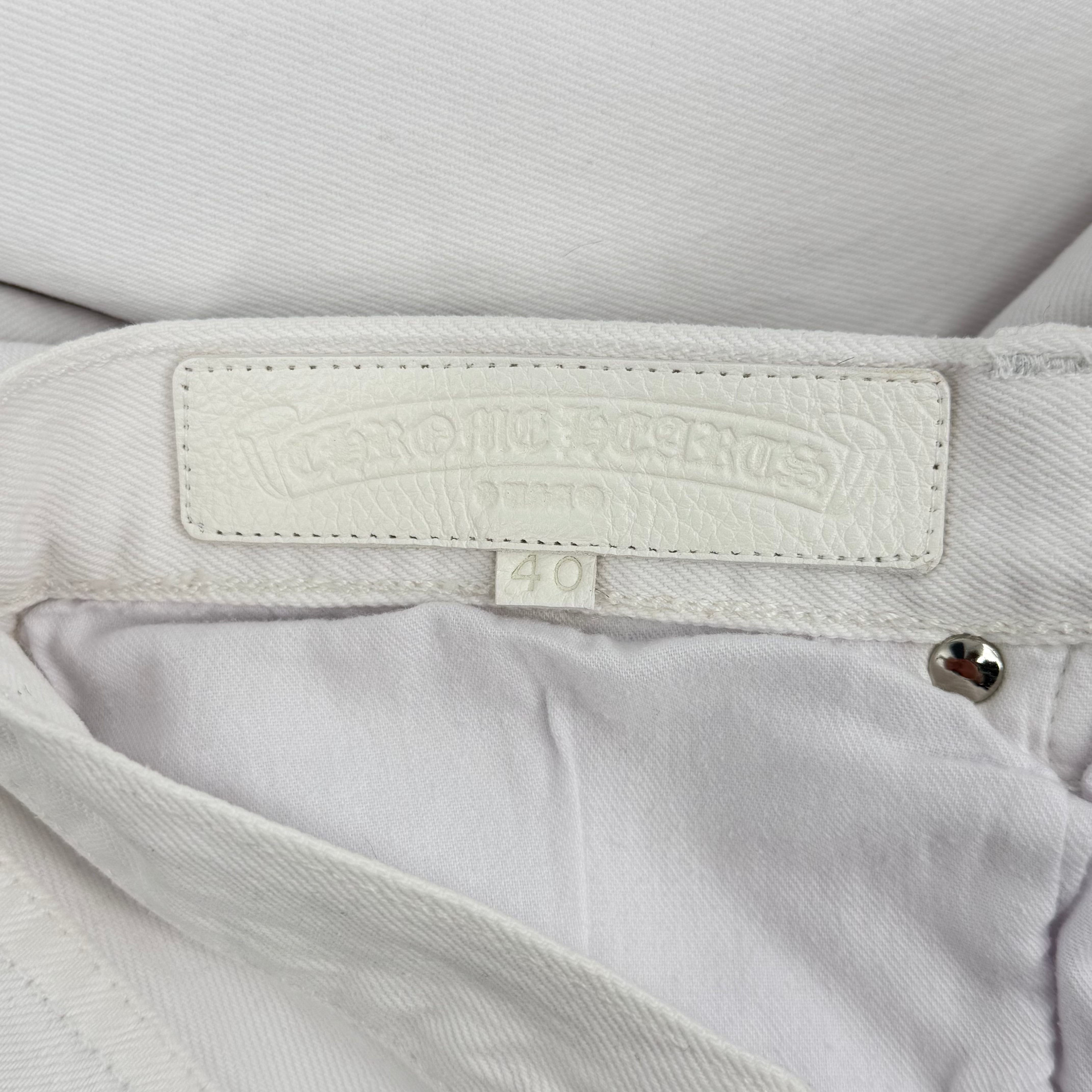 White Leopard Patch 501 Levi Jeans