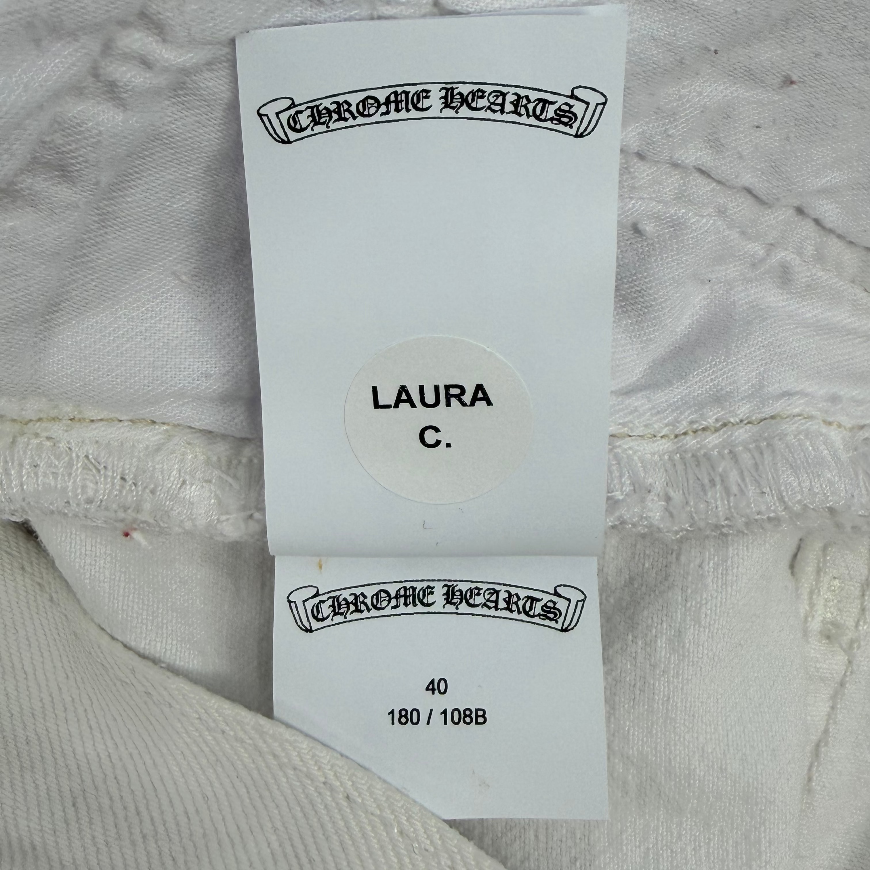 White Leopard Patch 501 Levi Jeans