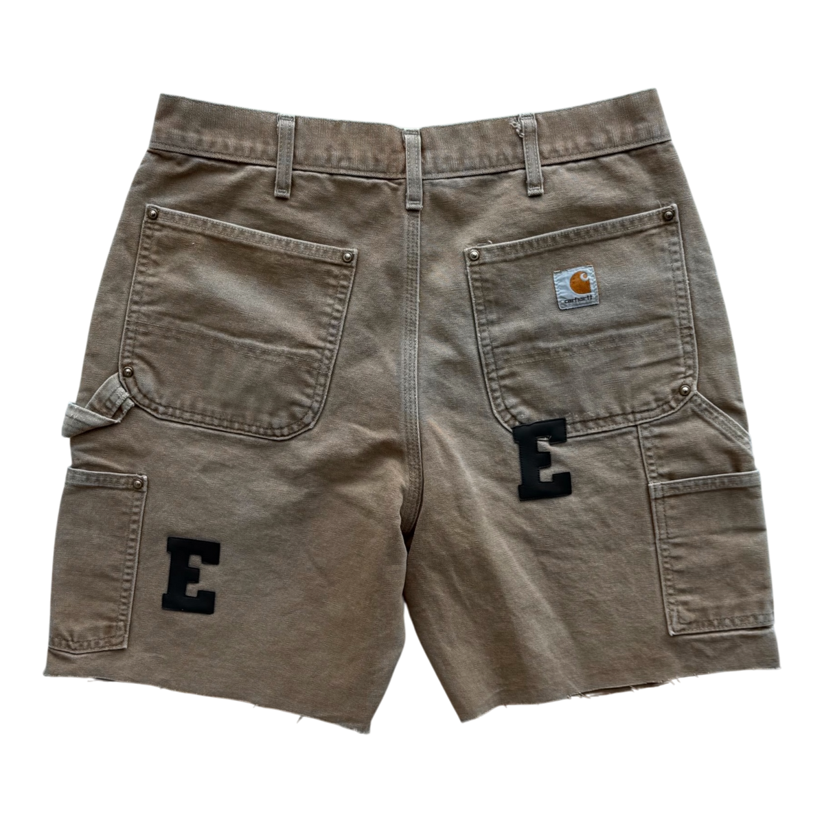 Black Patch Tan Carpenter Shorts