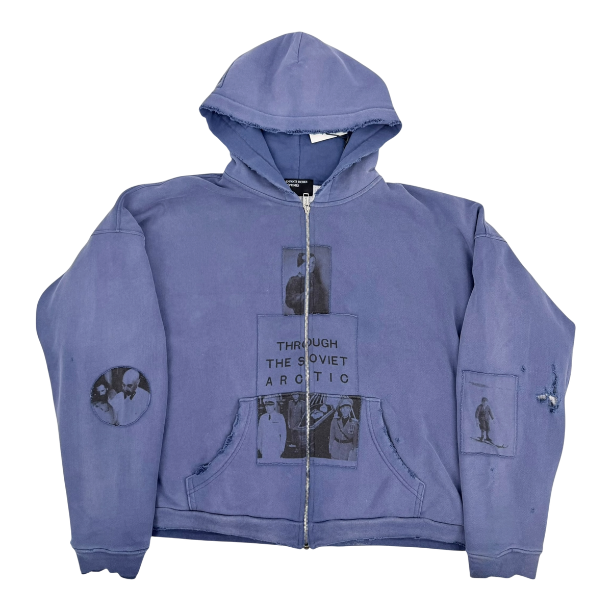 Soviet Arctic Assemblage Zip Hoodie Spruce Blue