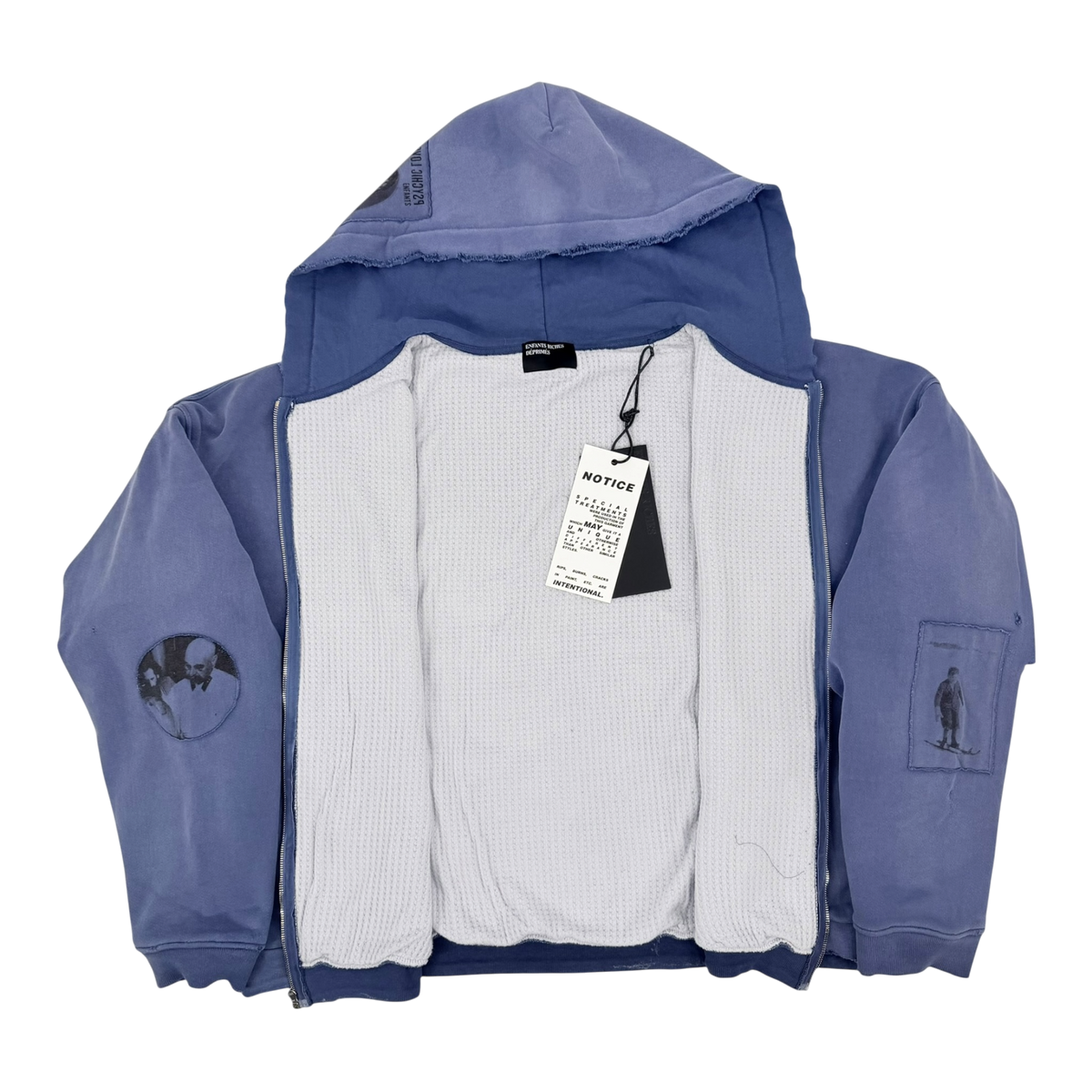 Soviet Arctic Assemblage Zip Hoodie Spruce Blue