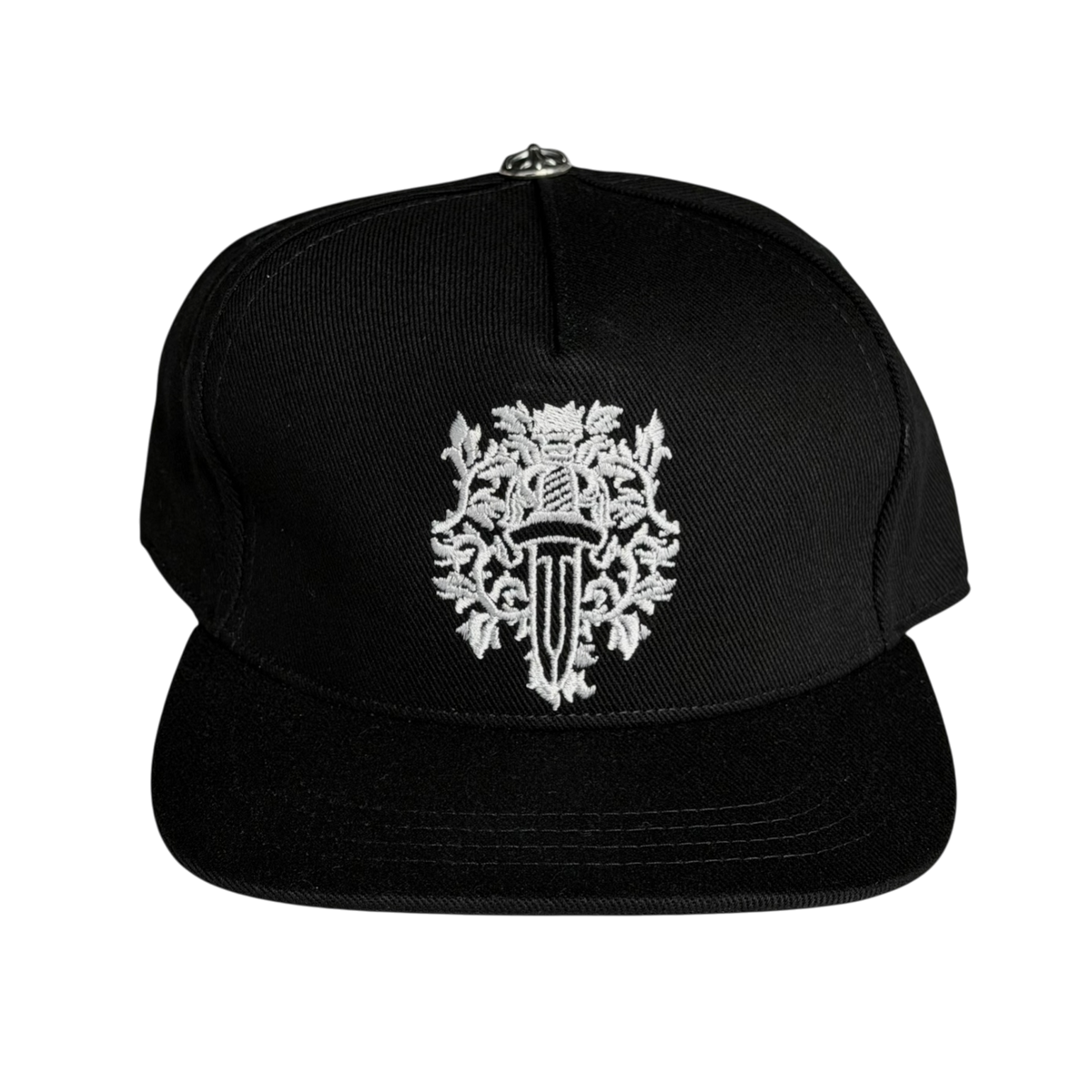 Dagger Vine Denim Baseball Hat Black