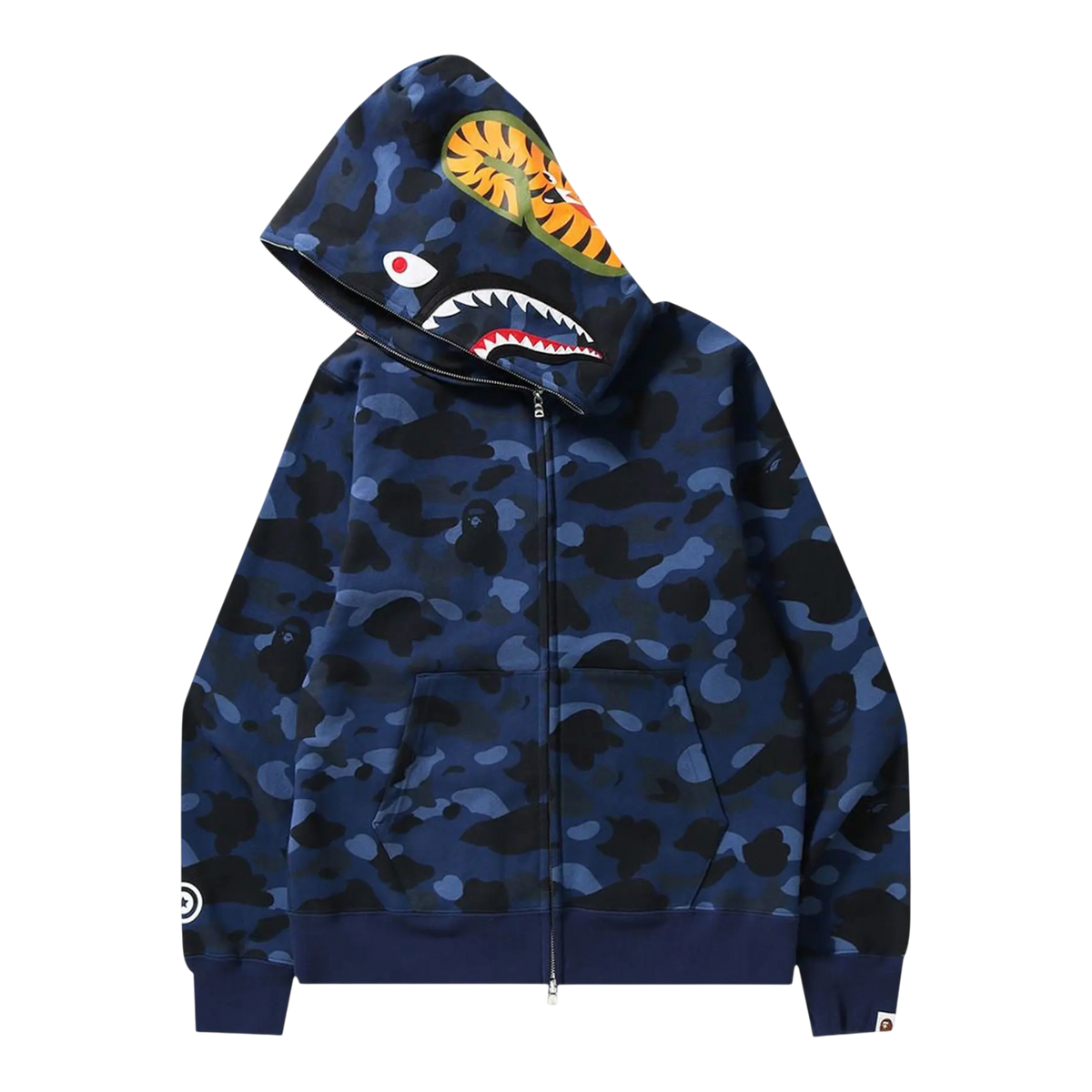 Color Camo Shark Full Zip Hoodie (SS23) Navy