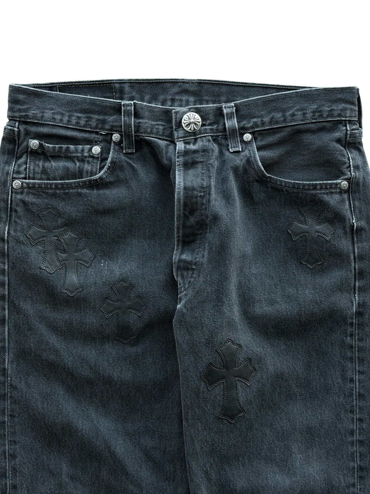 Levi's 501 Black Cross Patch Jeans Black