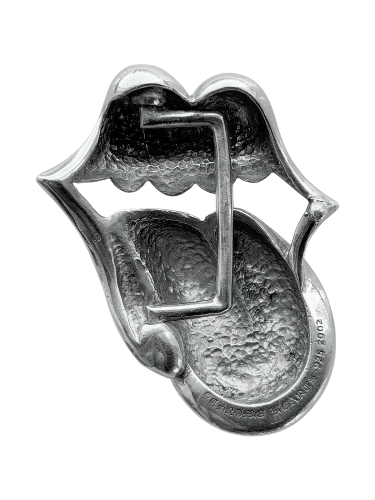 Rolling Stone Belt Buckle in Silver
