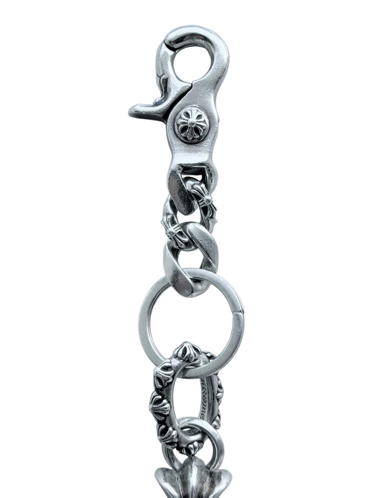 Triple Cross Fancy Link Keychain