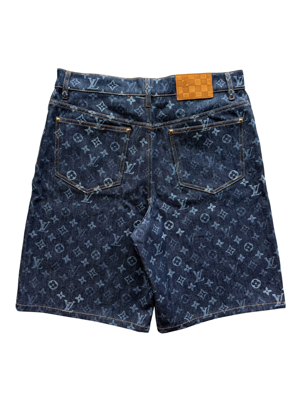 Monogram Denim Shorts