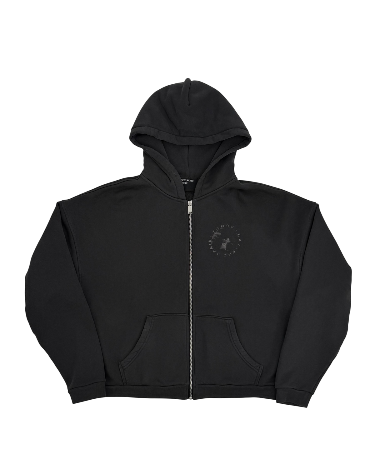 Tabac Rat Printed Cotton-Jersey Zip-Up Hoodie