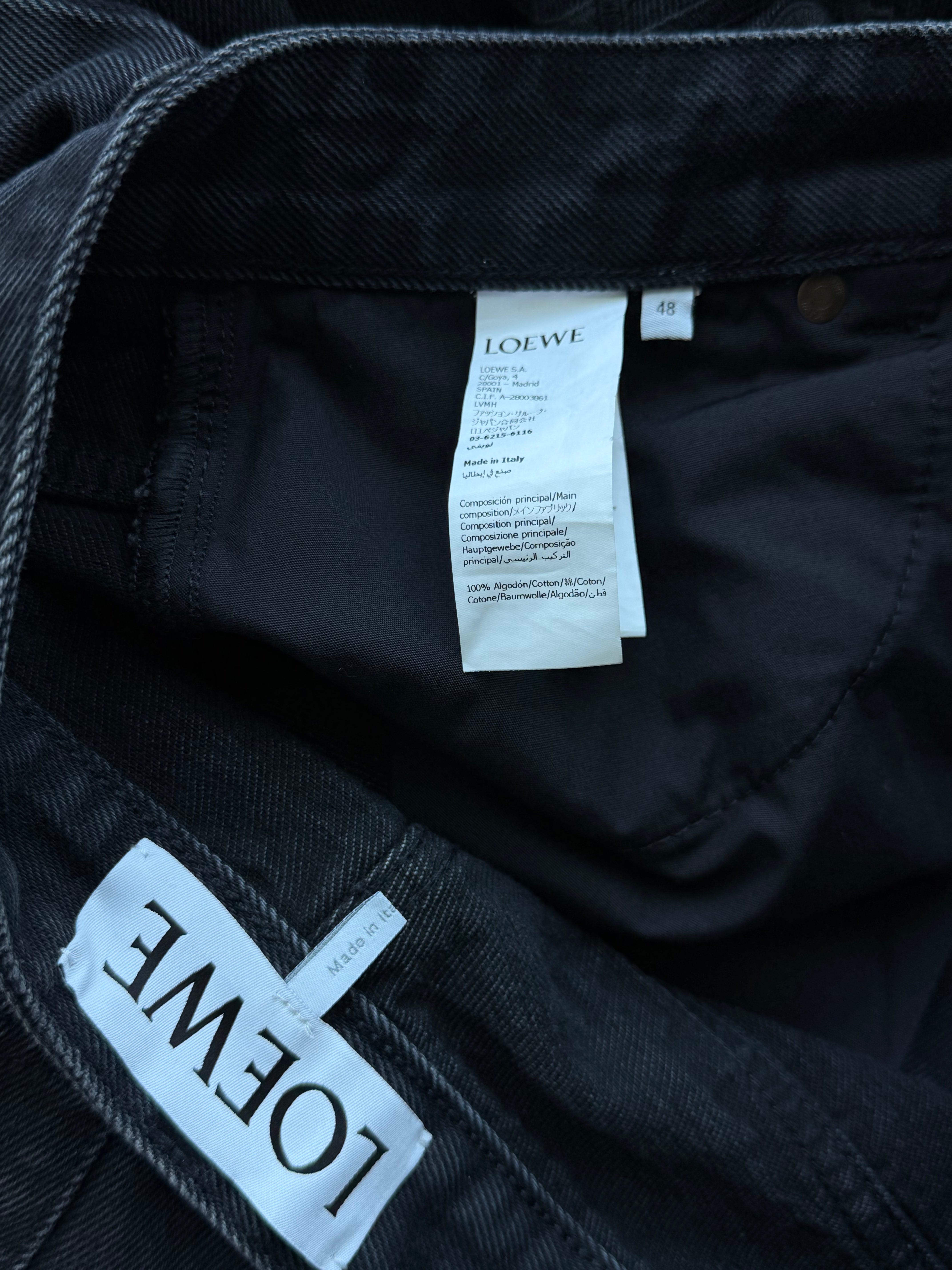 Anagram Baggy Jeans Black