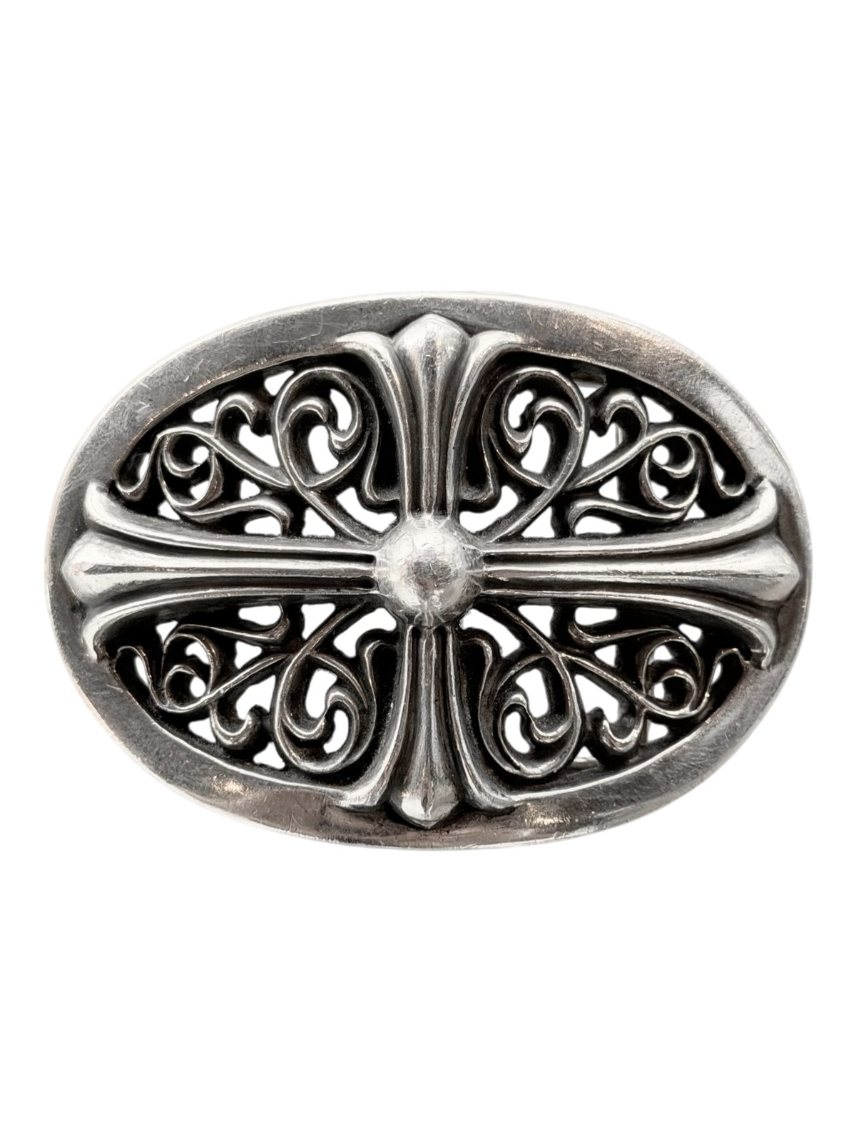 Oval Cross Belt Buckle