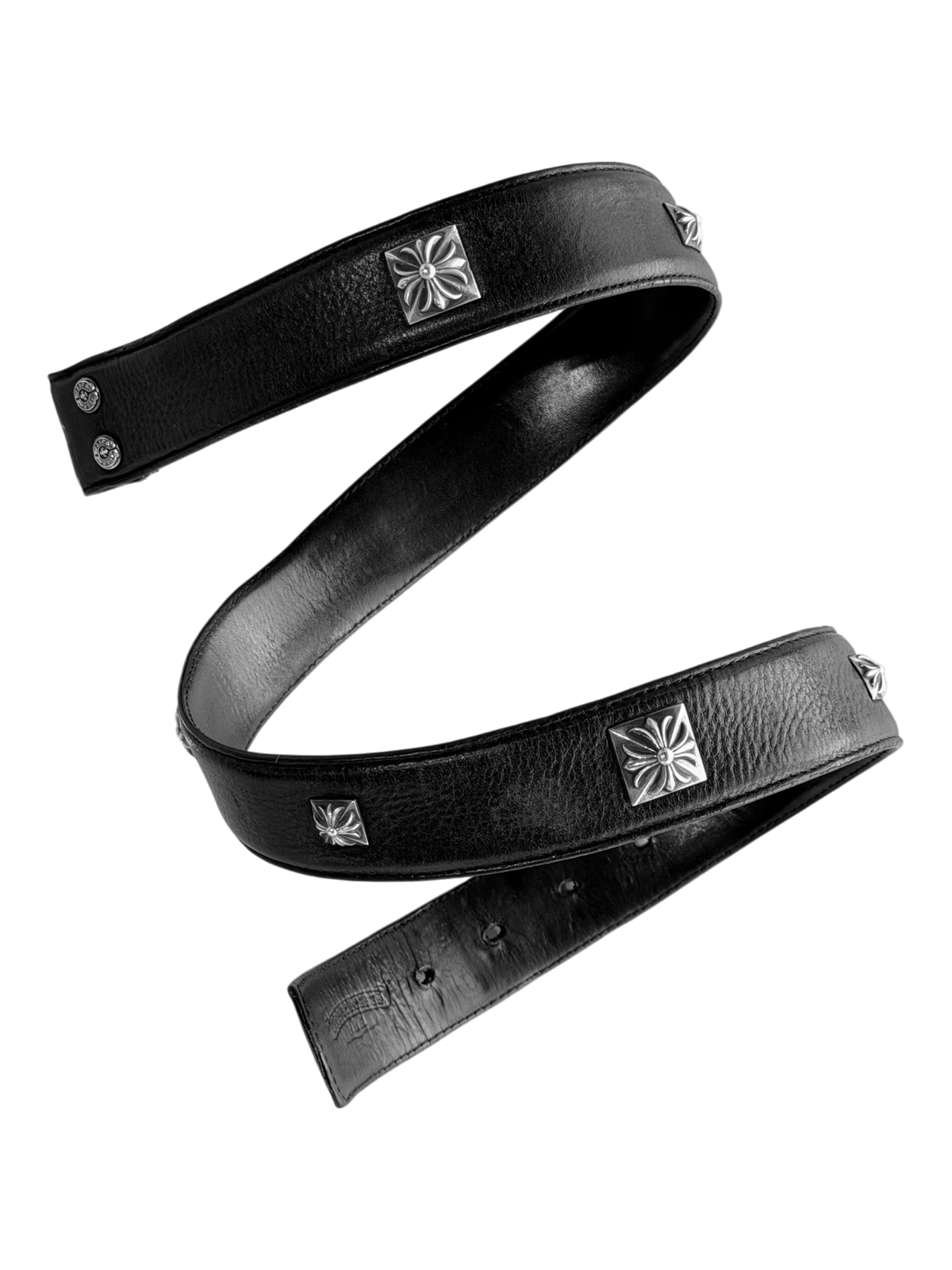 Silver Pyramid Studded Belt Strap