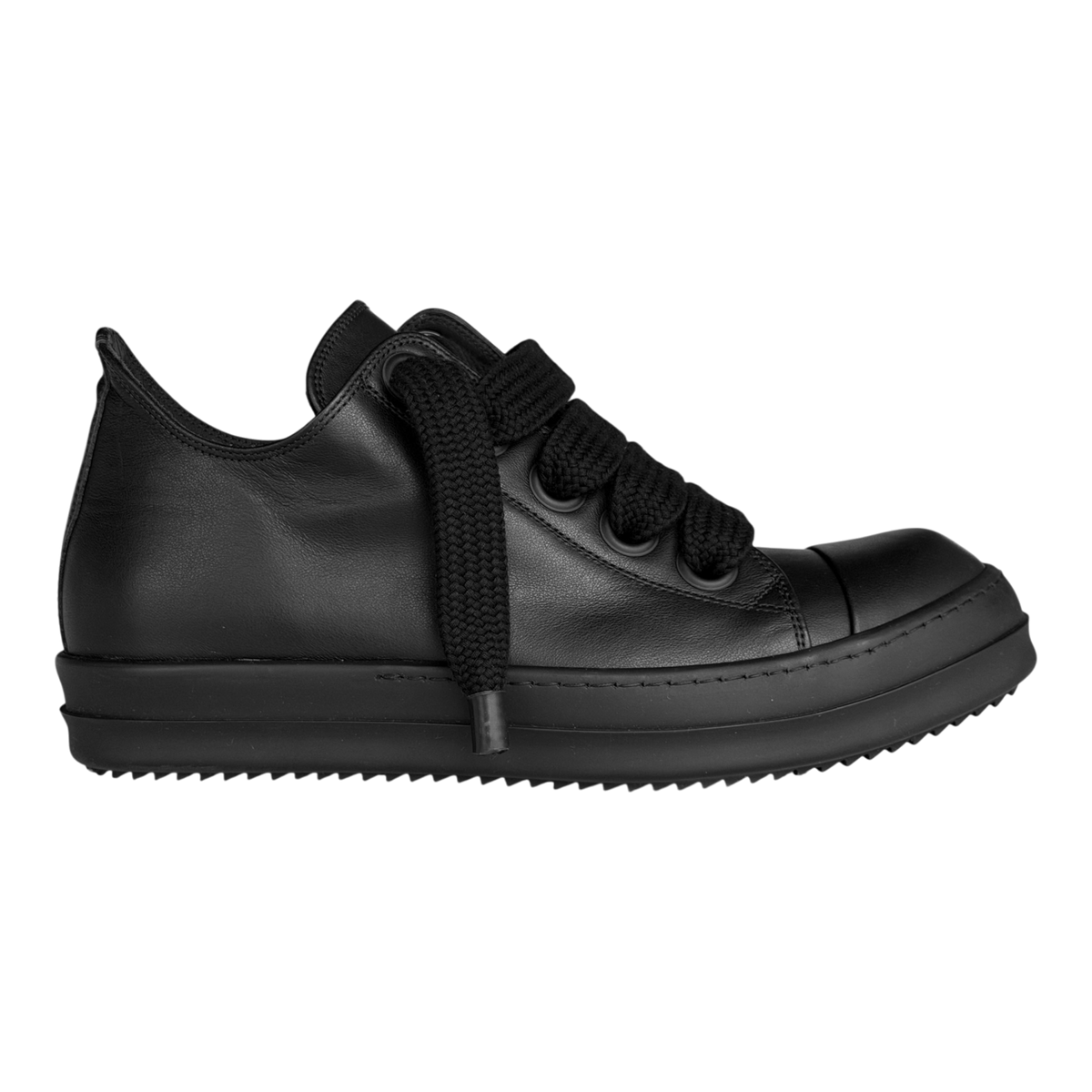 All Black Jumbo Lace Low