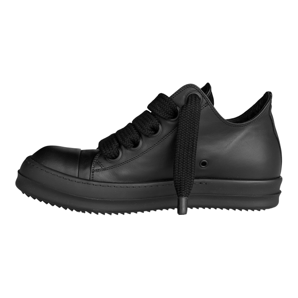 All Black Jumbo Lace Low