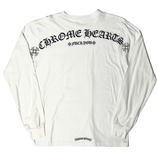 FU Script Logo L/S T-Shirt White