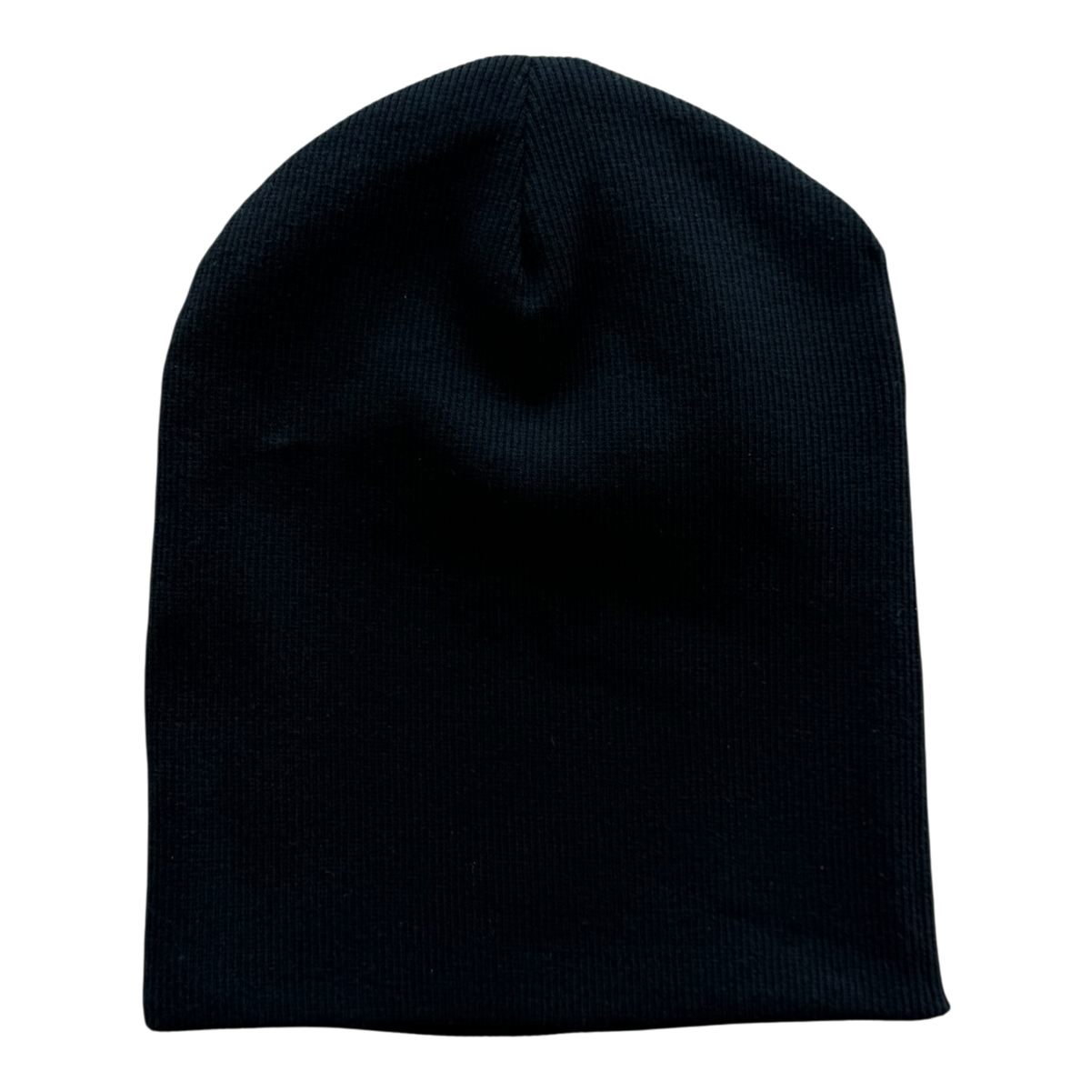Black & Pink Patch Beanie Black