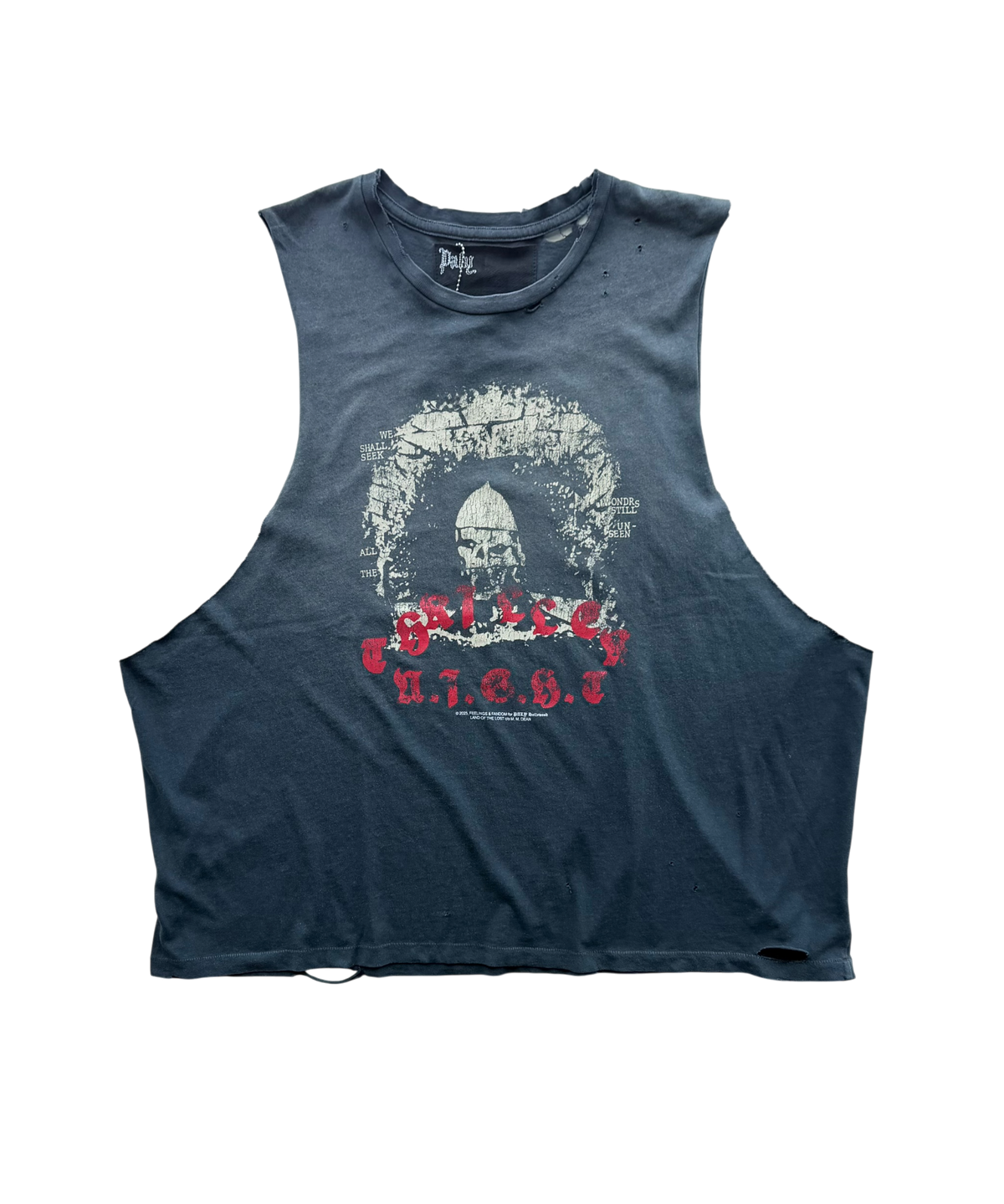 Thriller Night Cut Off Tee Black