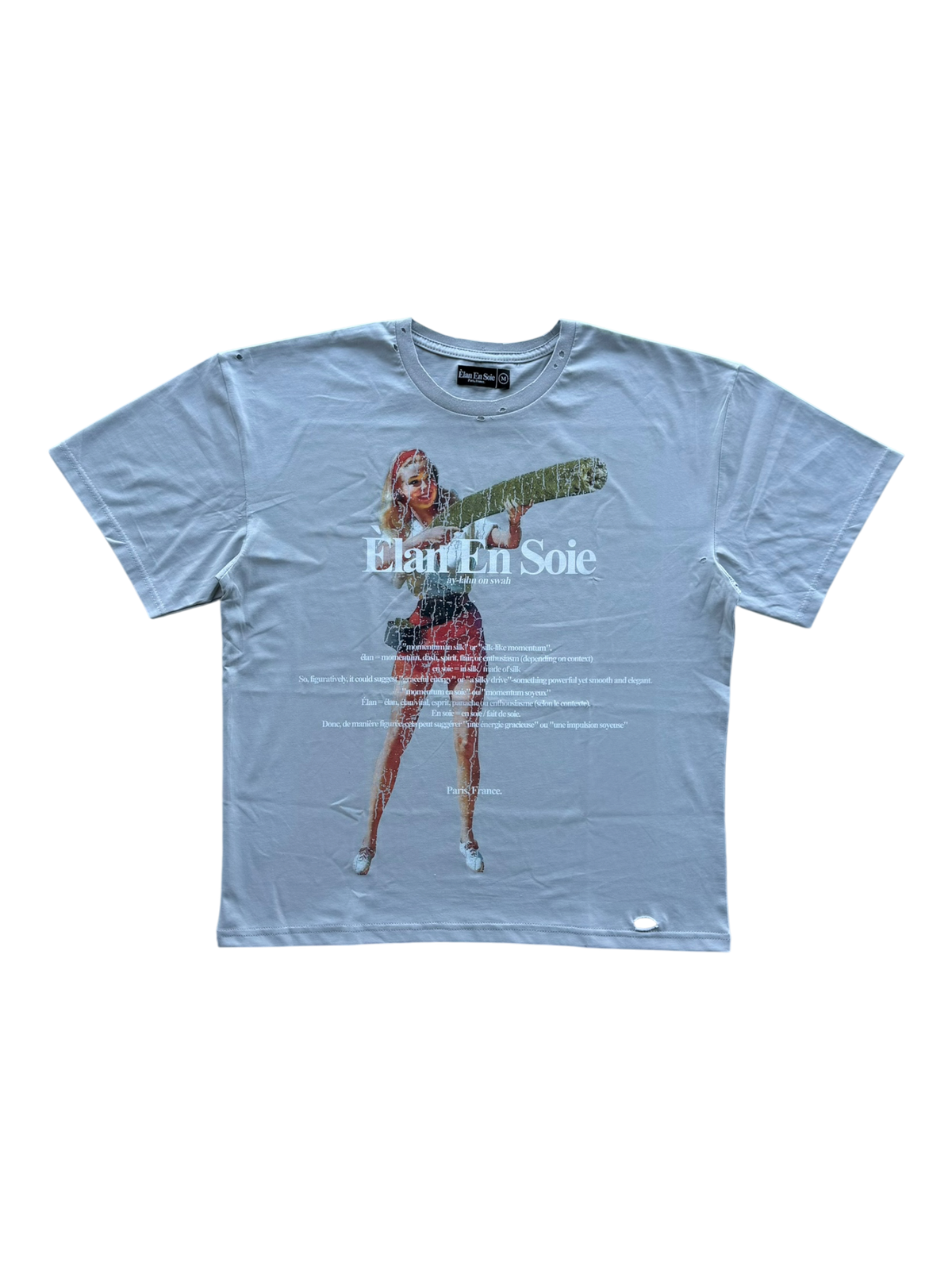 Charlotte's Web Distressed Tee Grey