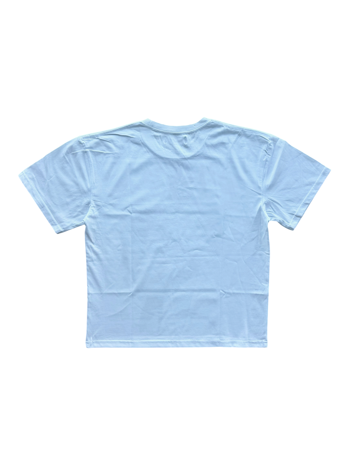 Again Distressed Tee White