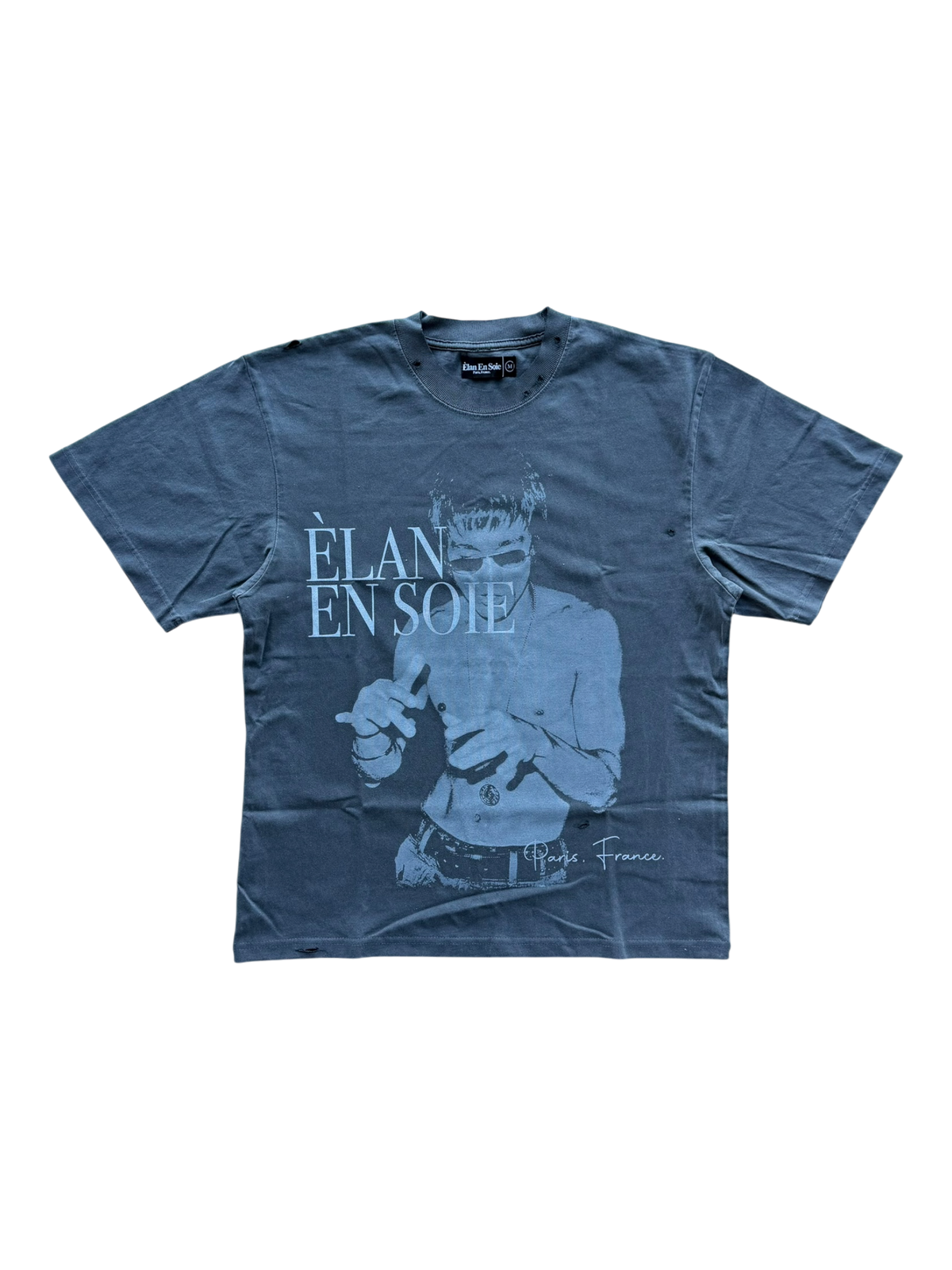 Bruce Lee Distressed Tee Grey