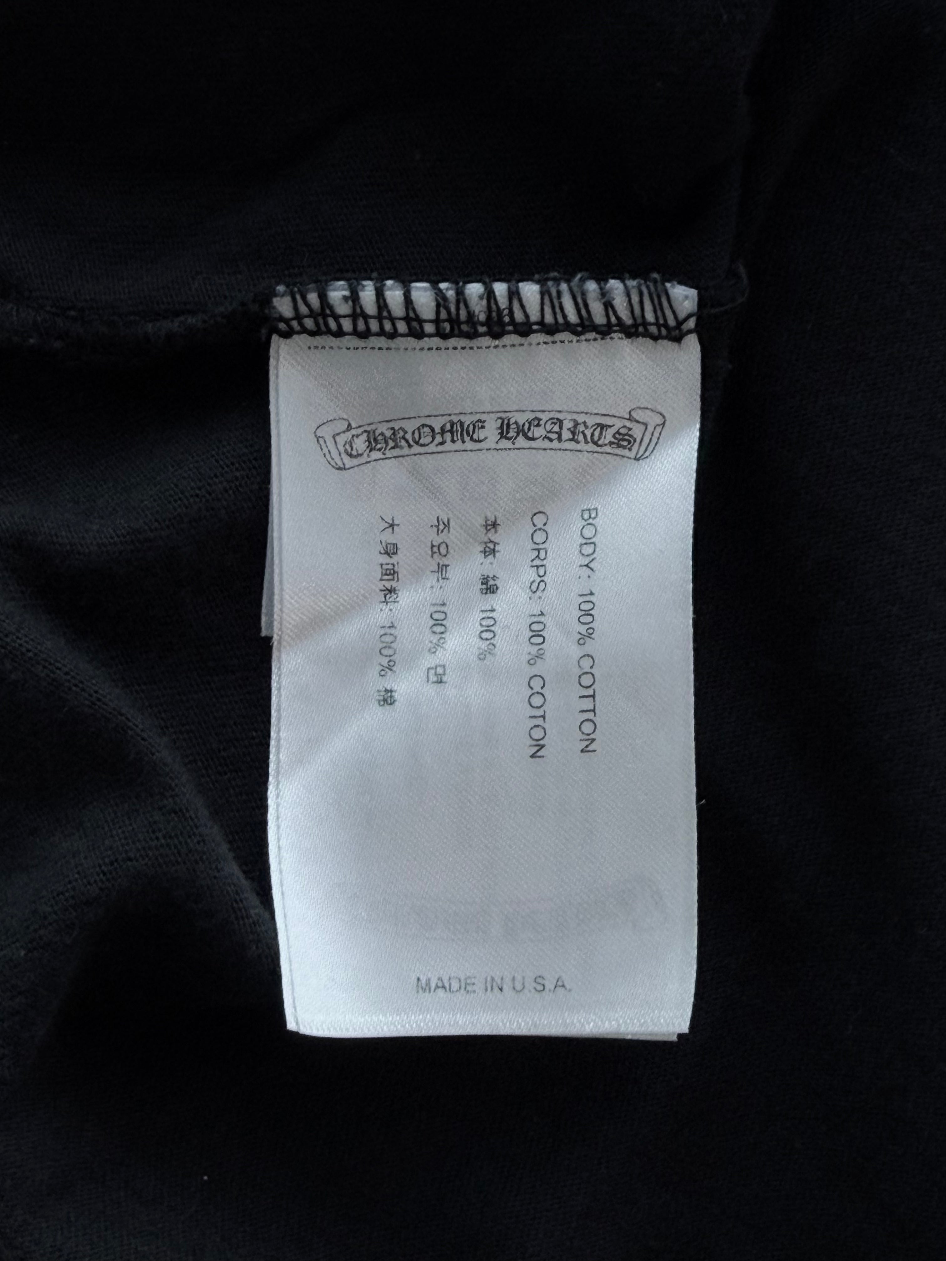 Vintage Spine Crosses Long Sleeve Tee Black