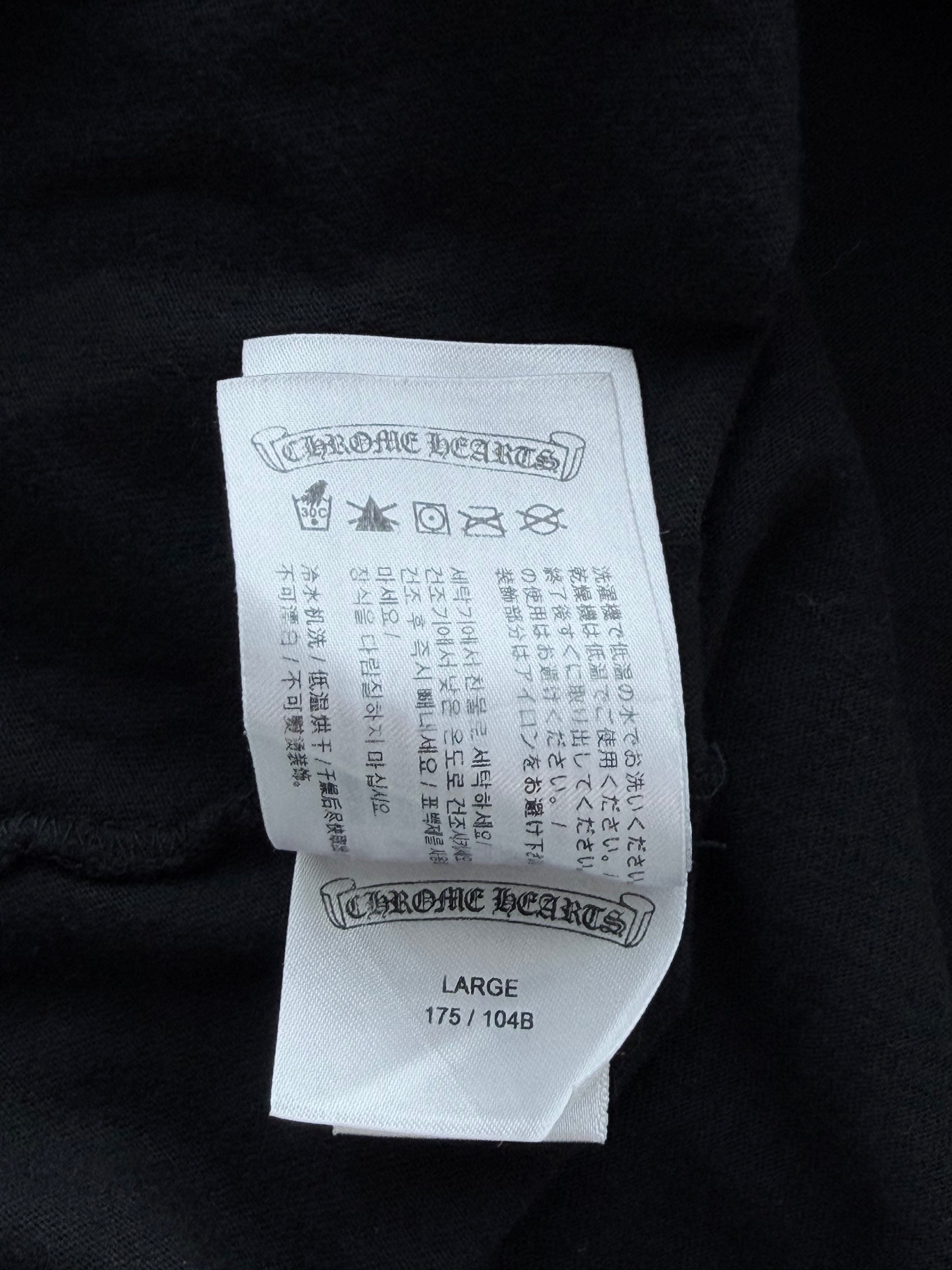 Vintage Spine Crosses Long Sleeve Tee Black