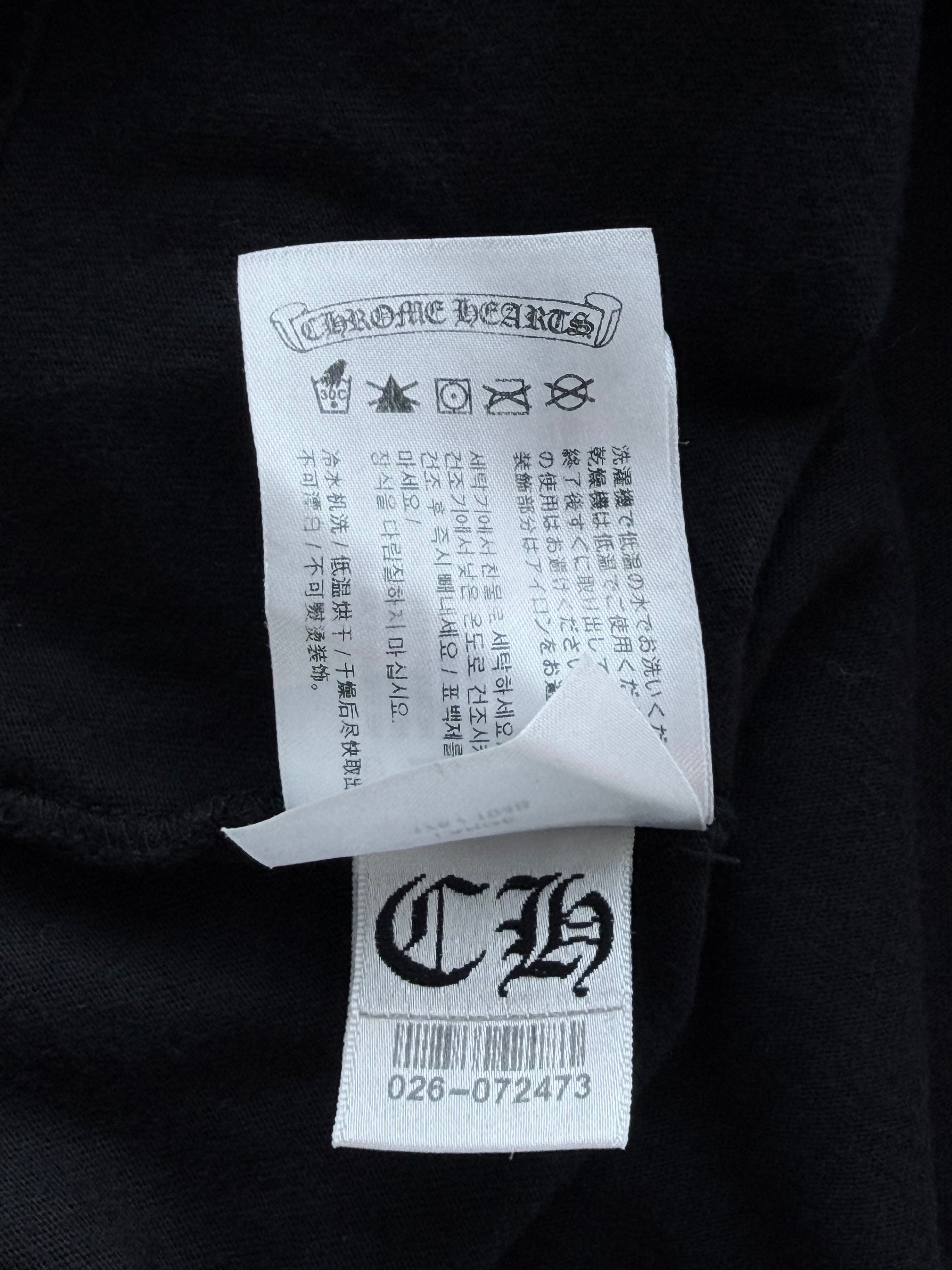 Vintage Spine Crosses Long Sleeve Tee Black