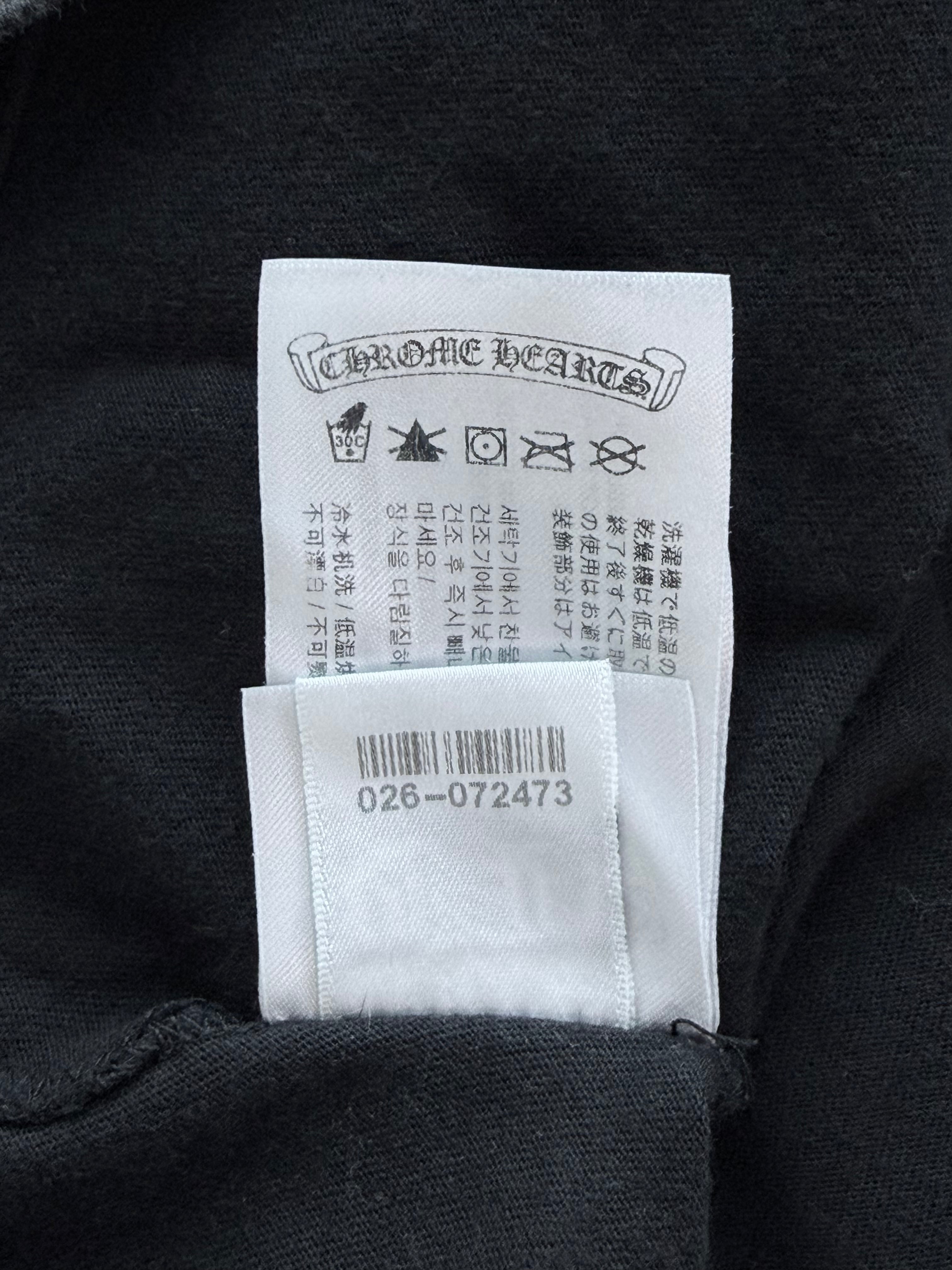 Vintage Spine Crosses Long Sleeve Tee Black