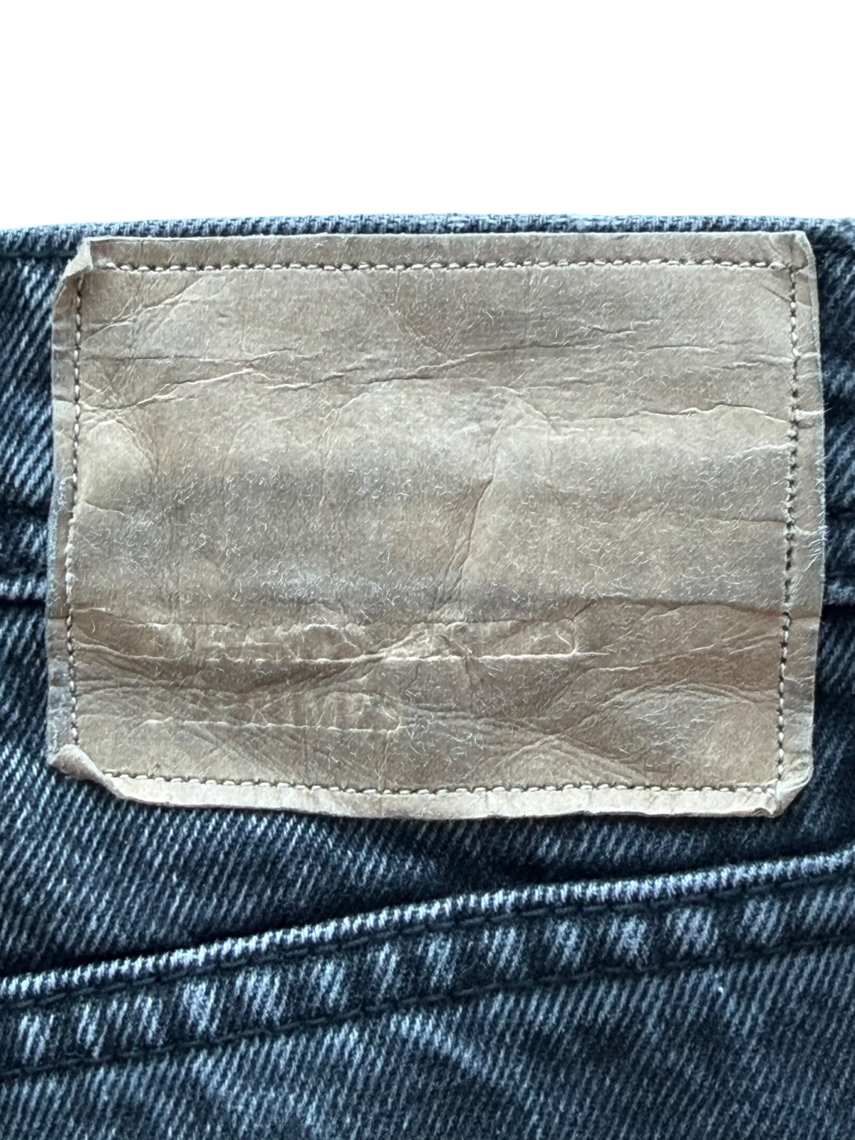 Black Distressed Flared Jeans
