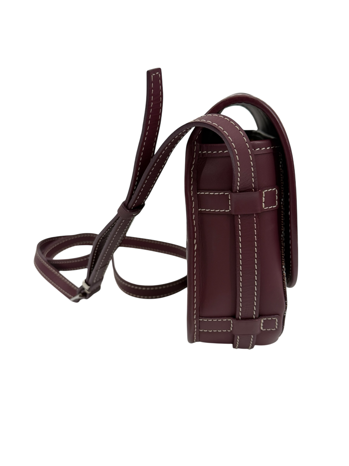Burgundy Belvedere Messenger Bag