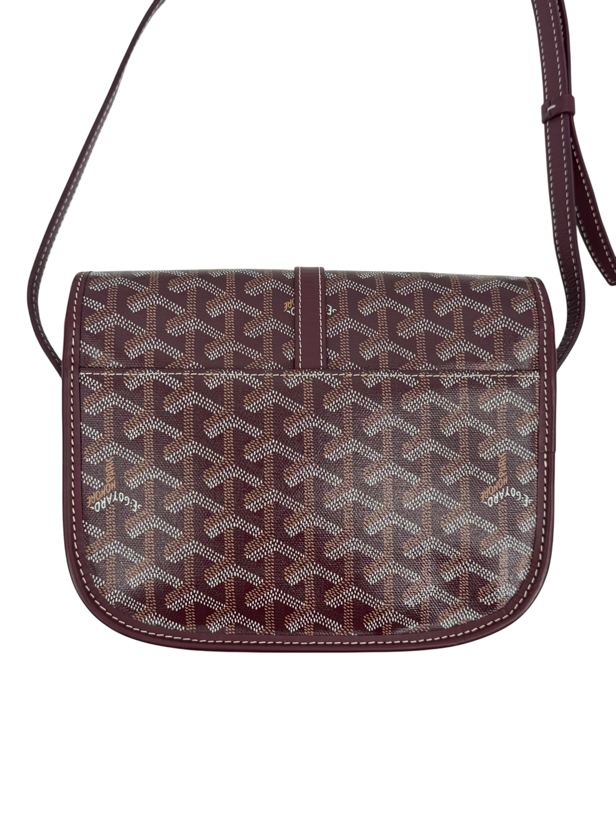 Burgundy Belvedere Messenger Bag