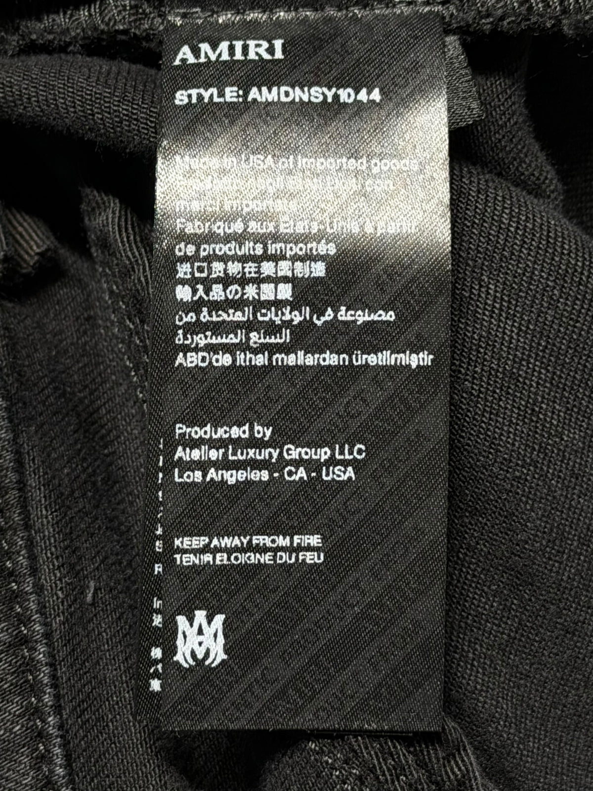 Vintage Black MA Logo Paisley MX1 Jeans