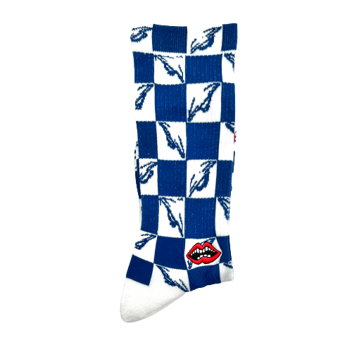 Matty Boy 99 Eyes Socks White/Blue