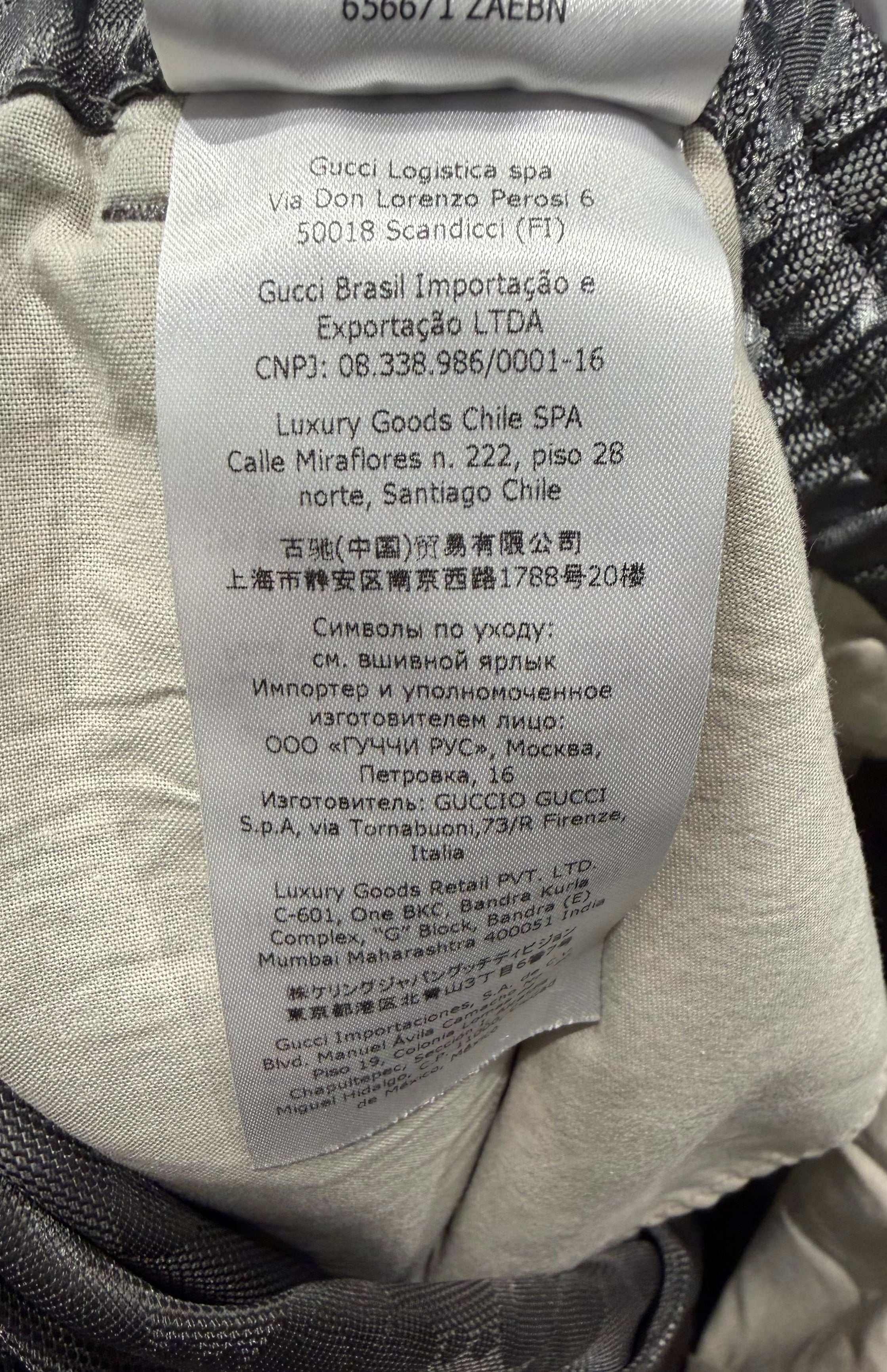 GG Nylon Grey Parka Pants